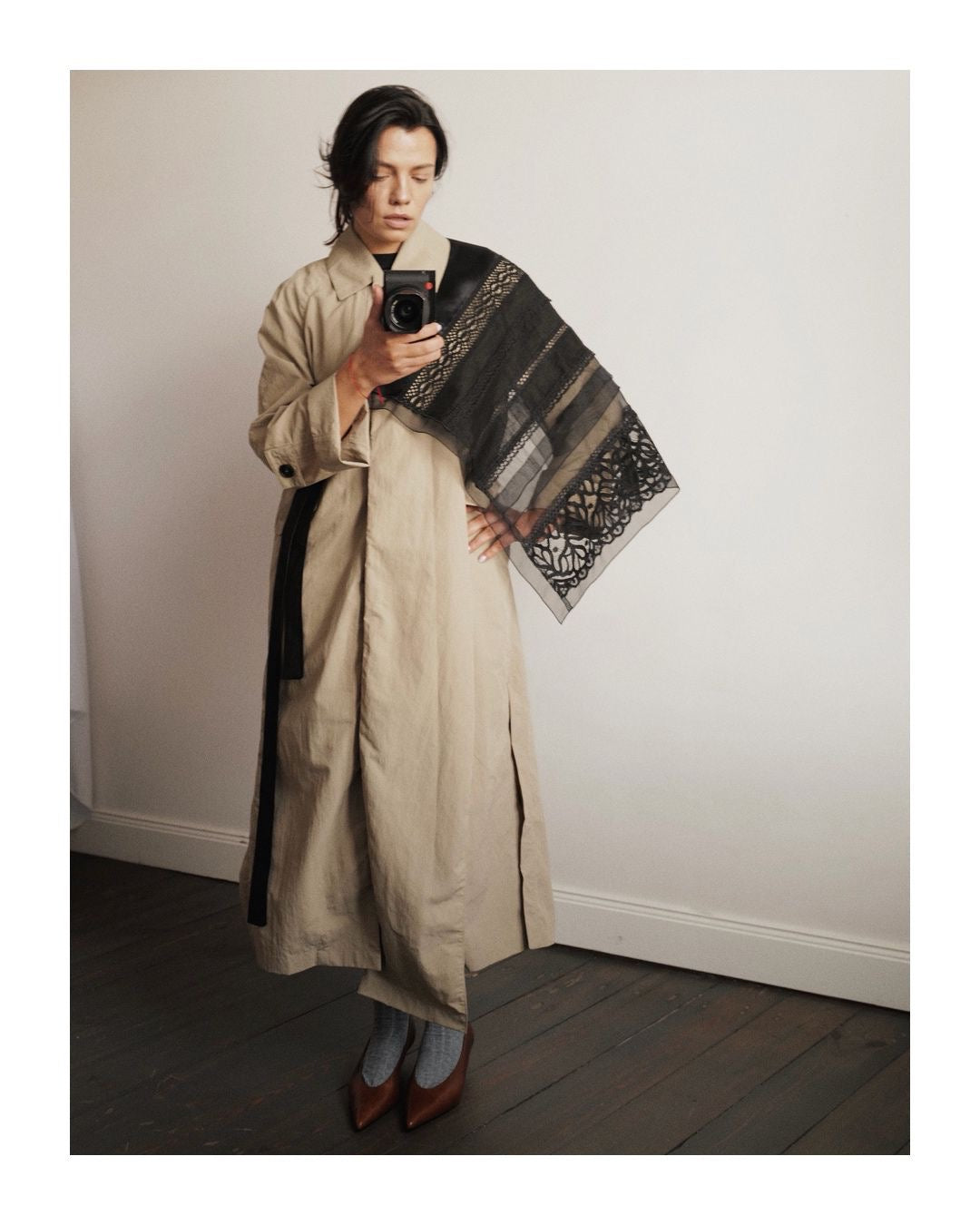 Hand Made Patchwork Apron SS26 In Black