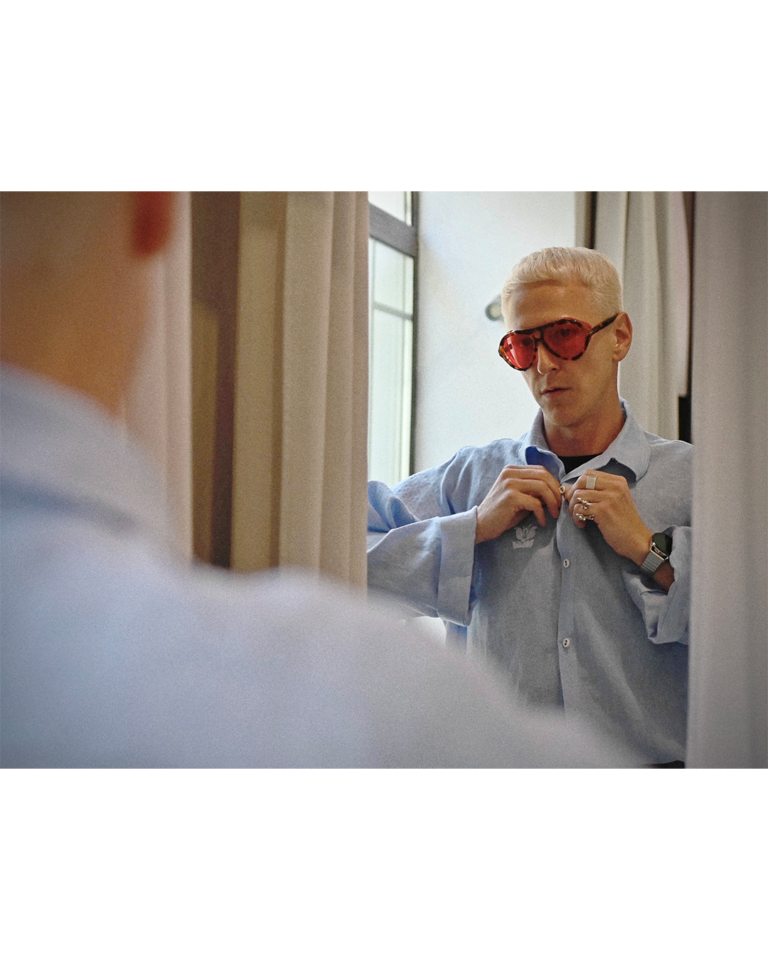 Linen Shirt  BLUE IRIS (Pre-order)