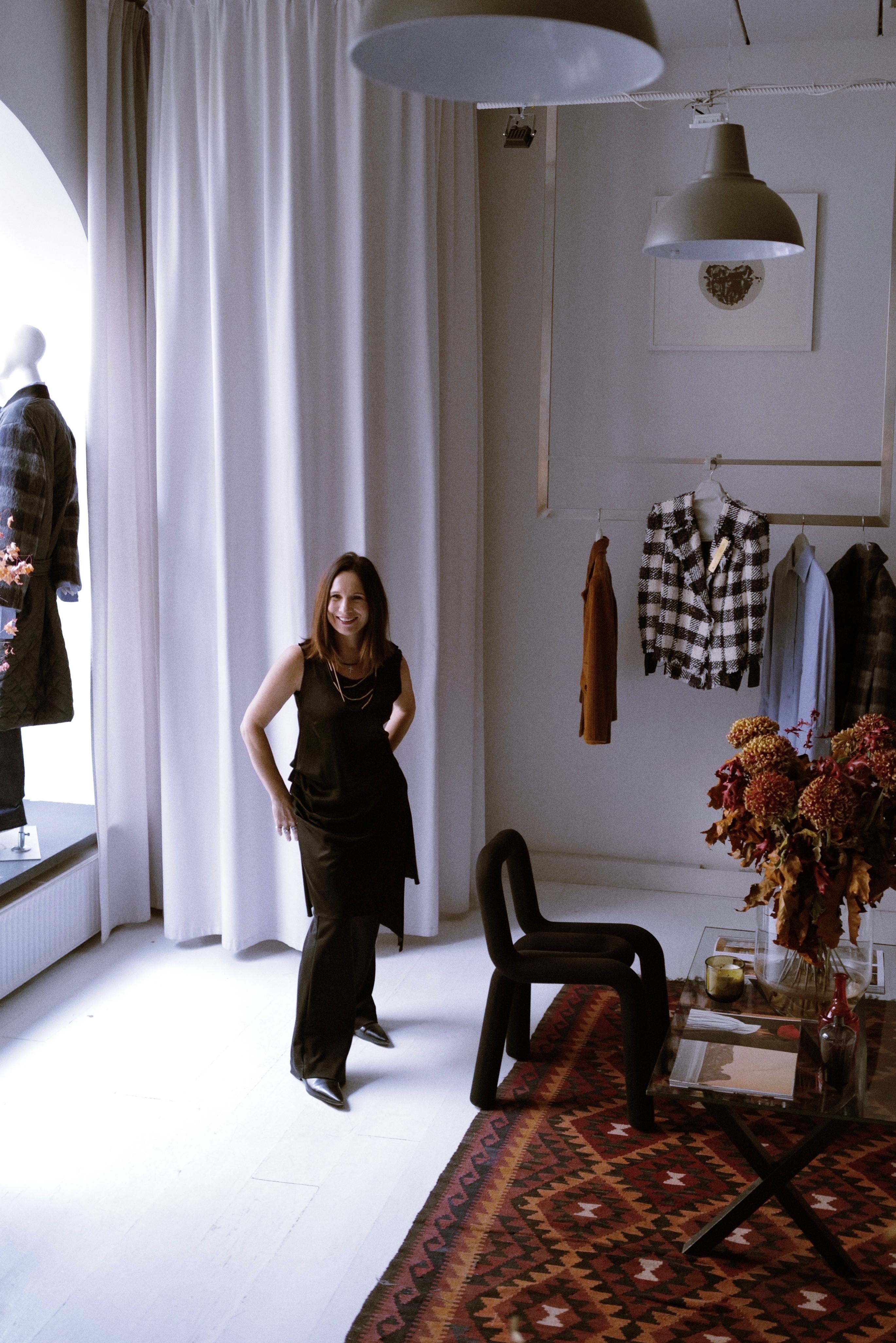 Cupra Asymmetrical Tunic with Raw Edges MELISSA