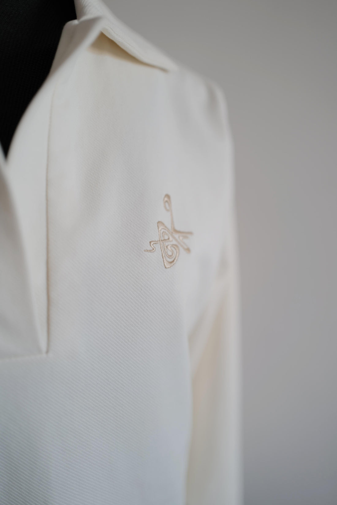 Textured Organic Cotton Pique Long Sleeves Polo SS26