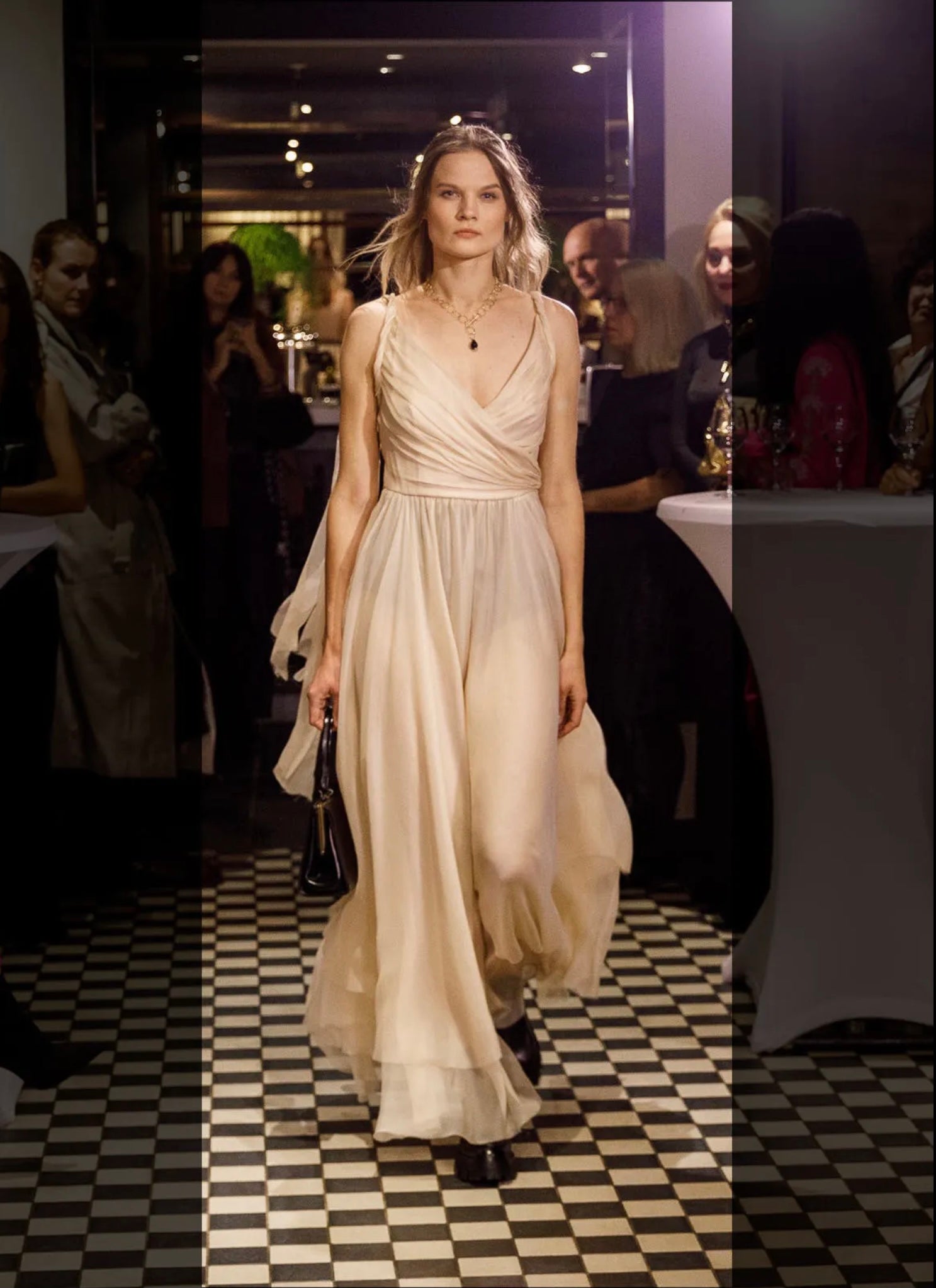 Silk Chiffon Dress IREN