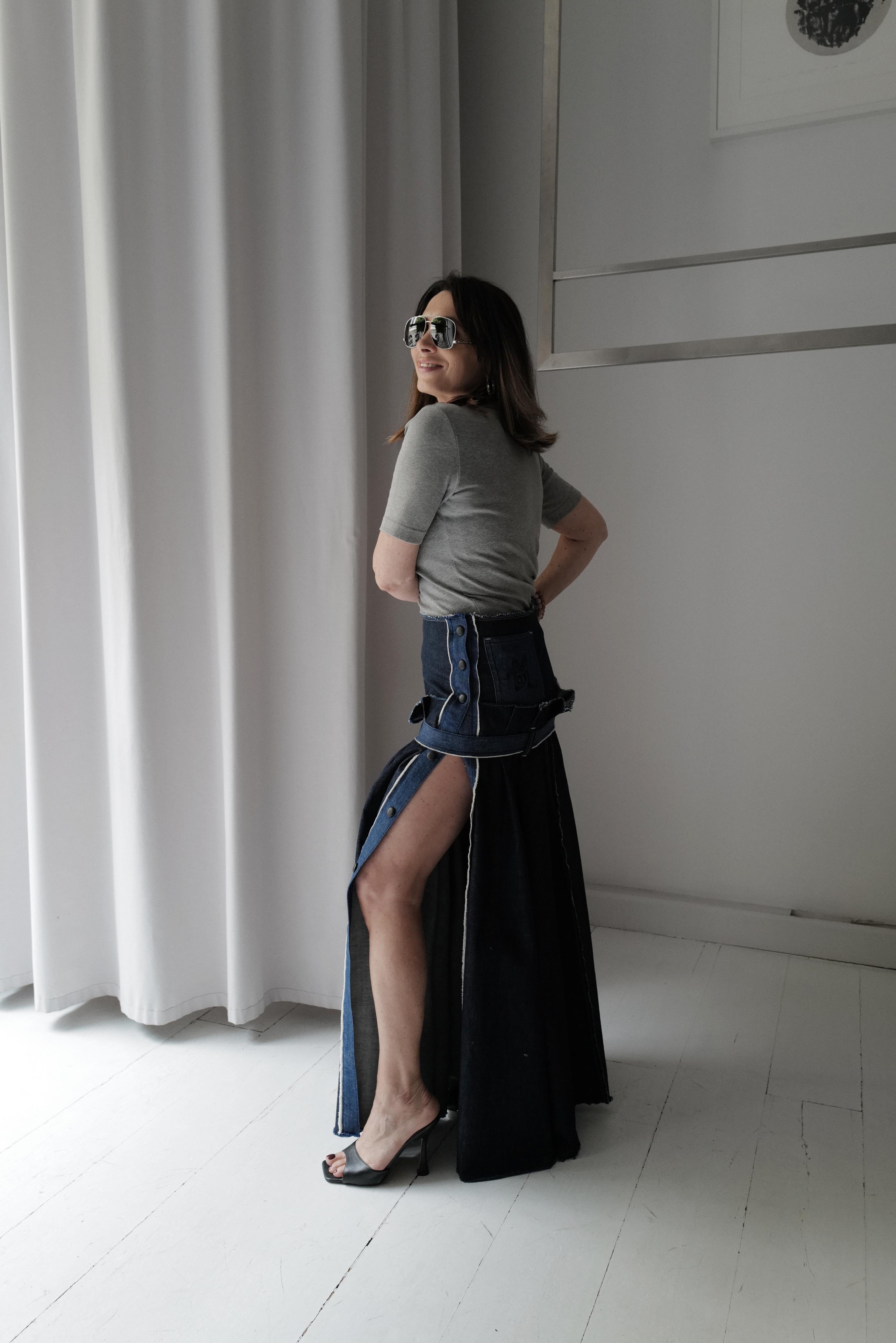 Denim Maxi Skirt LARA