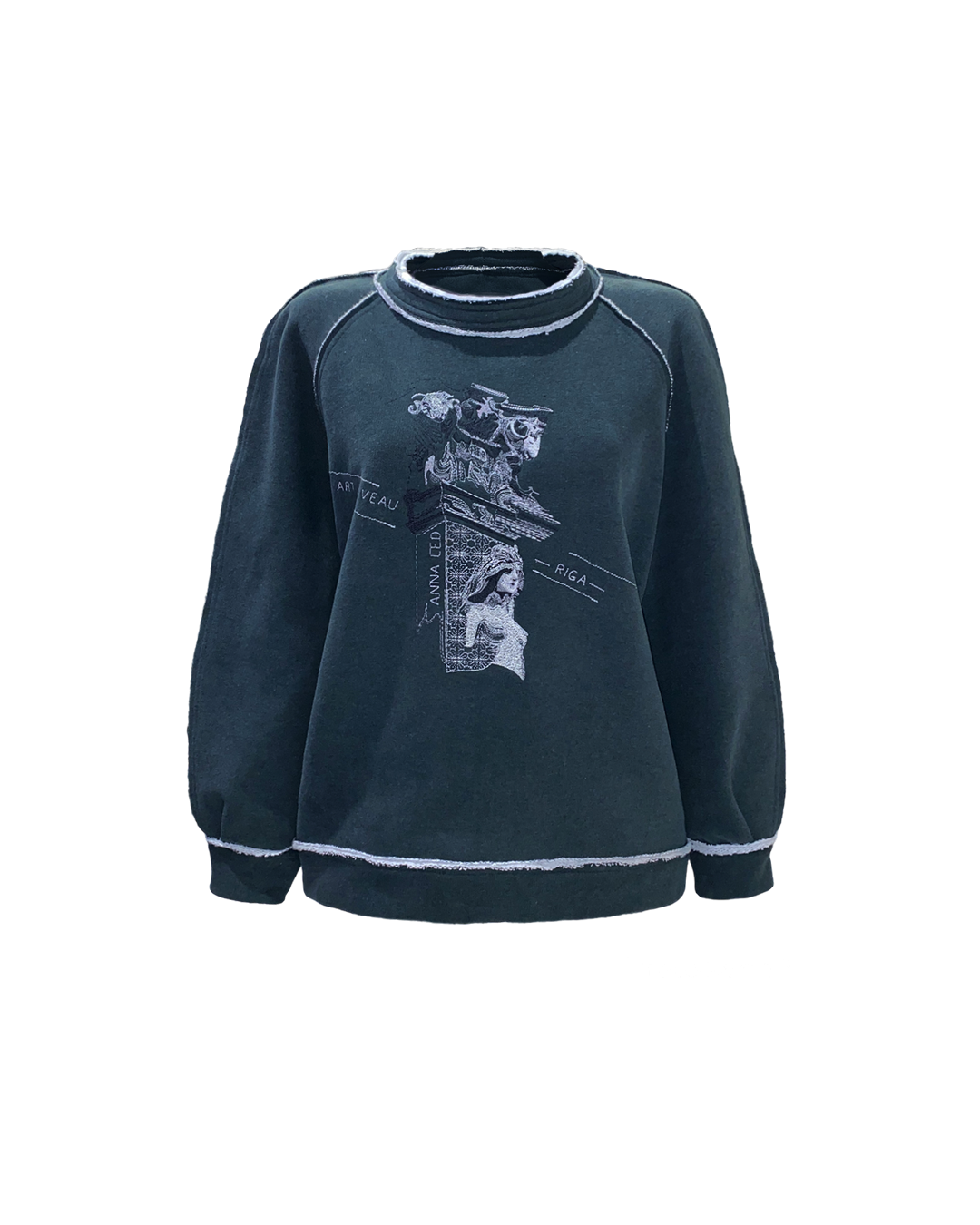 ORGANIC COTTON SWEATSHIRT SFINKS WASHED BLUE (PRE ORDER ONLY)