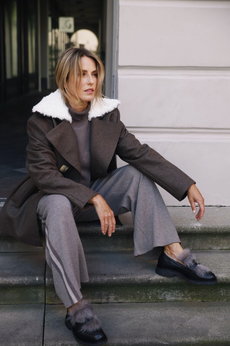 Wool Double Breasted Pea Coat