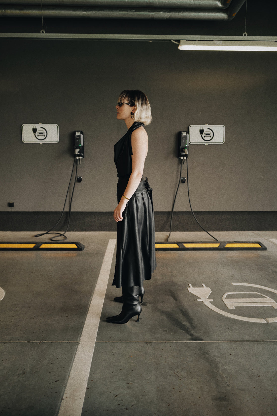 Eco Leather Apron Top Pre Fall 25