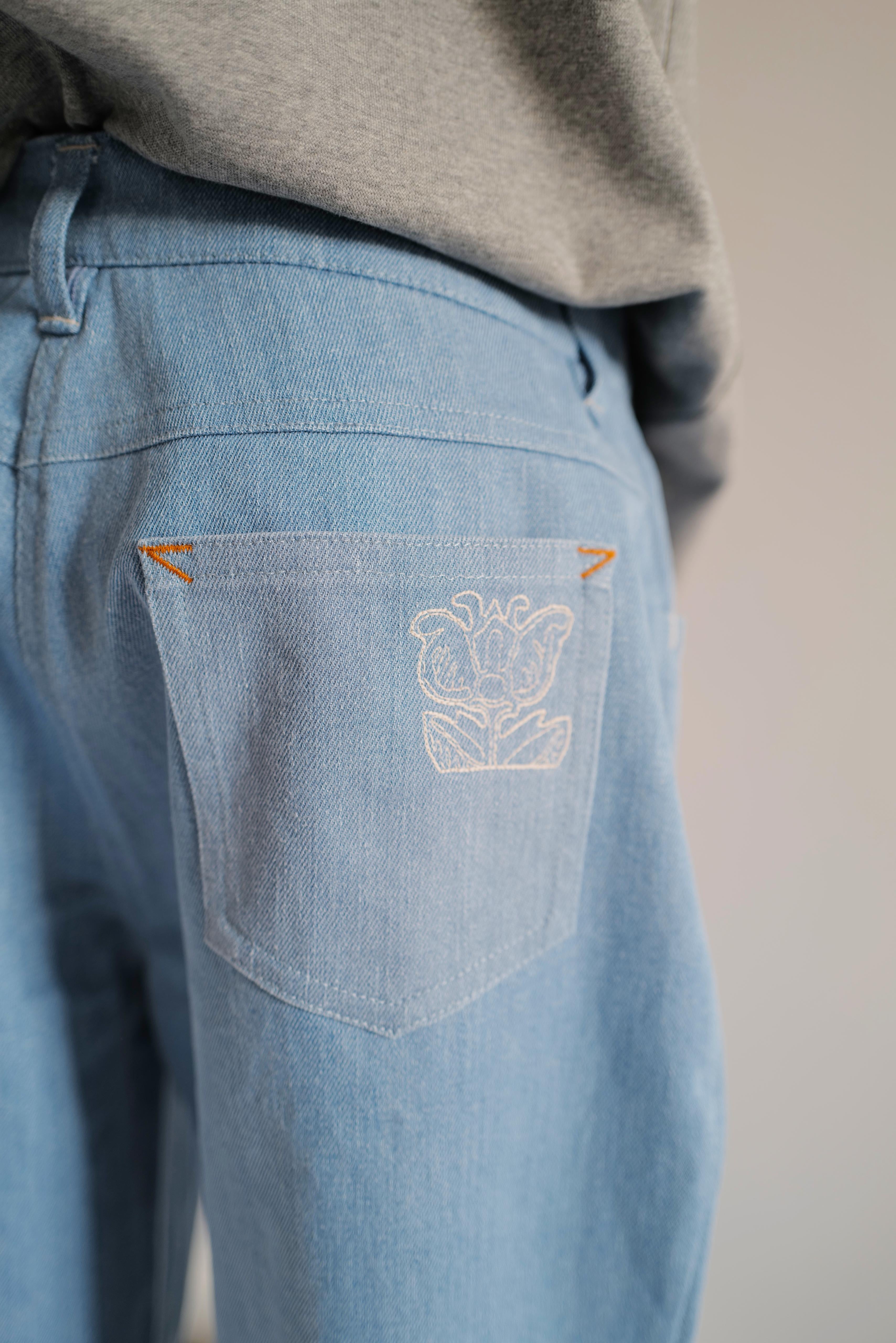 Blue Denim Mom Jeans PARIS SS26