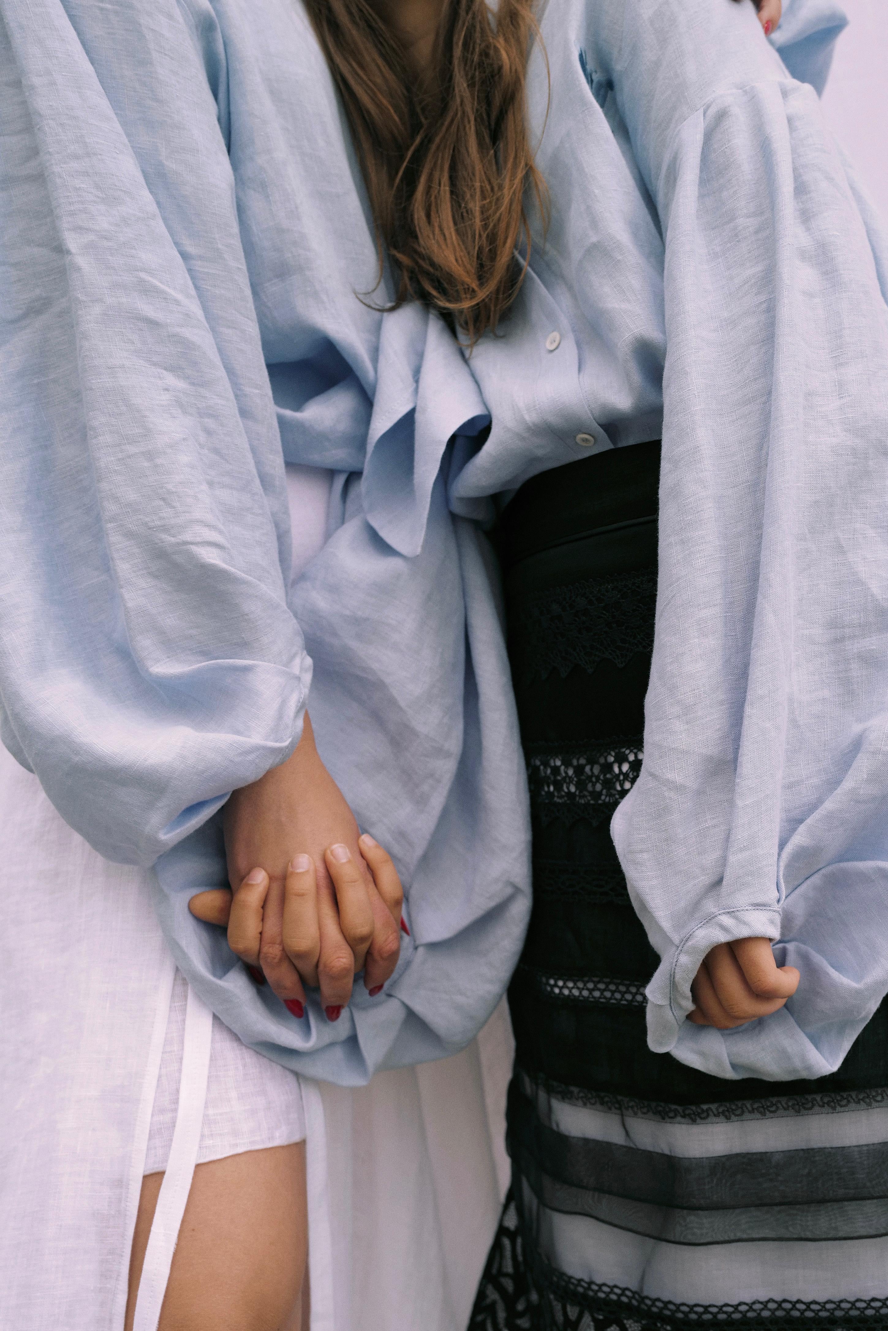 Soft Washed Shirt-Tunic IRIS BLUE