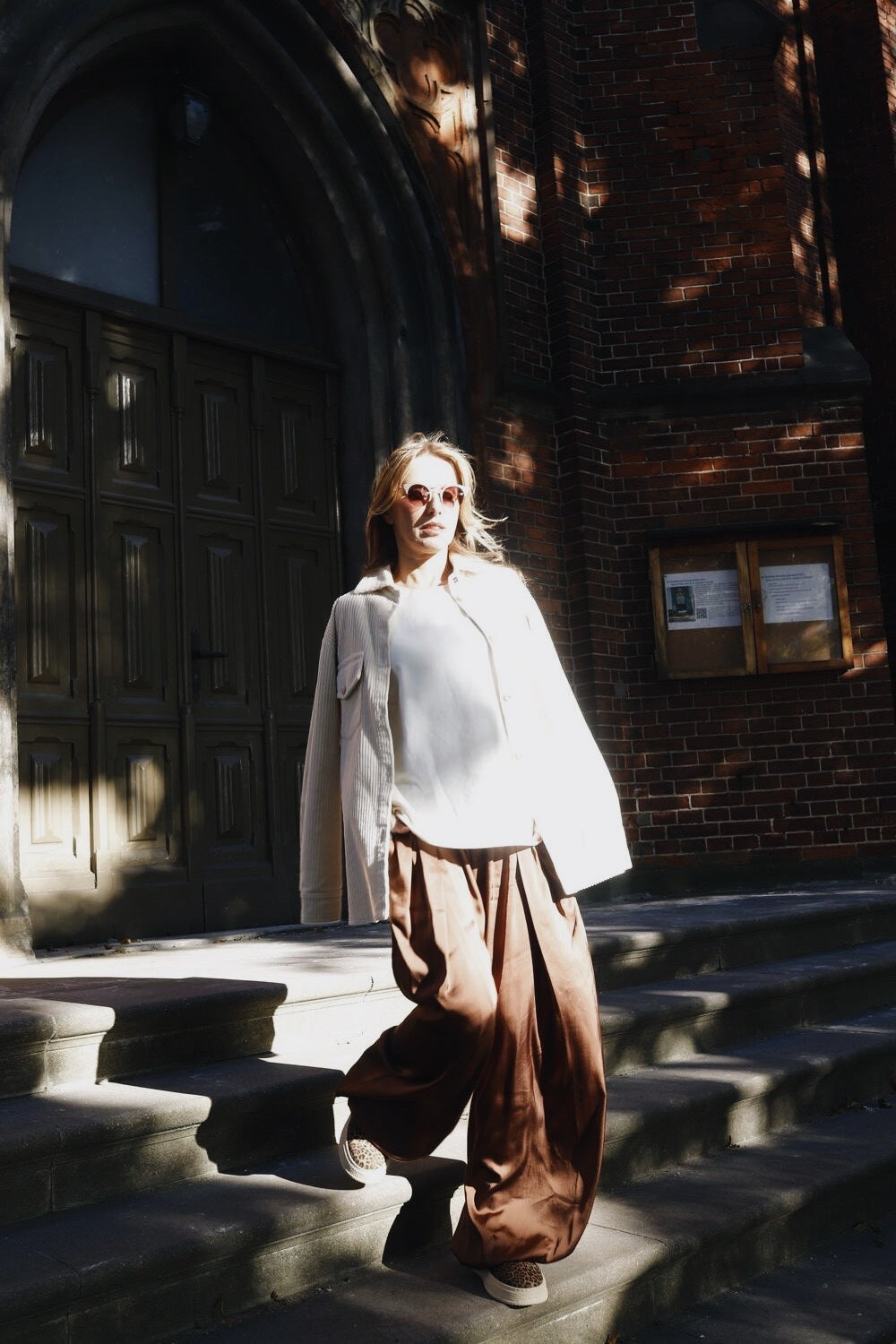 Wide Corduroy Shirt SAND AW25