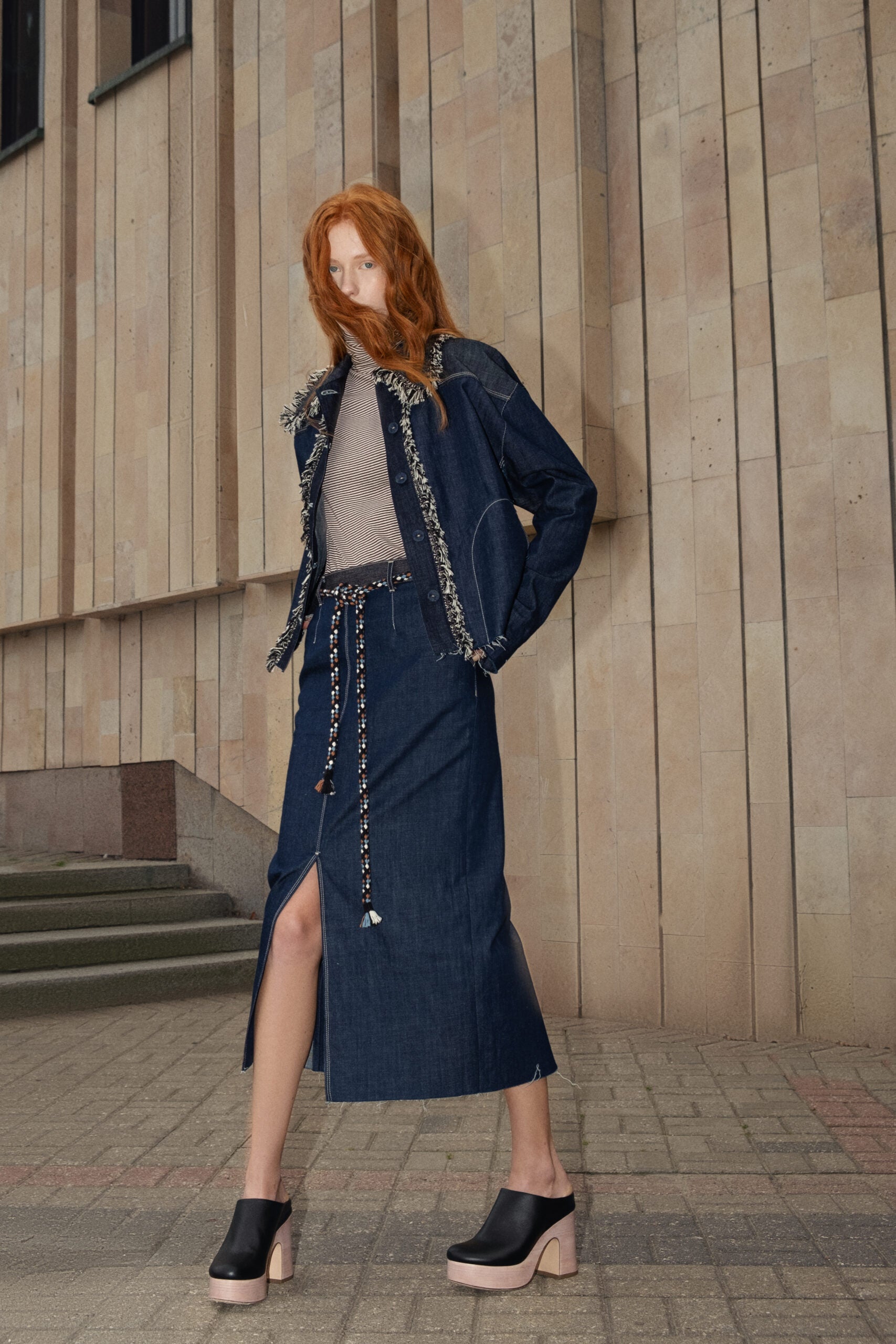 DENIM SKIRT ADELINE-2 (PRE-ORDER) AW/22