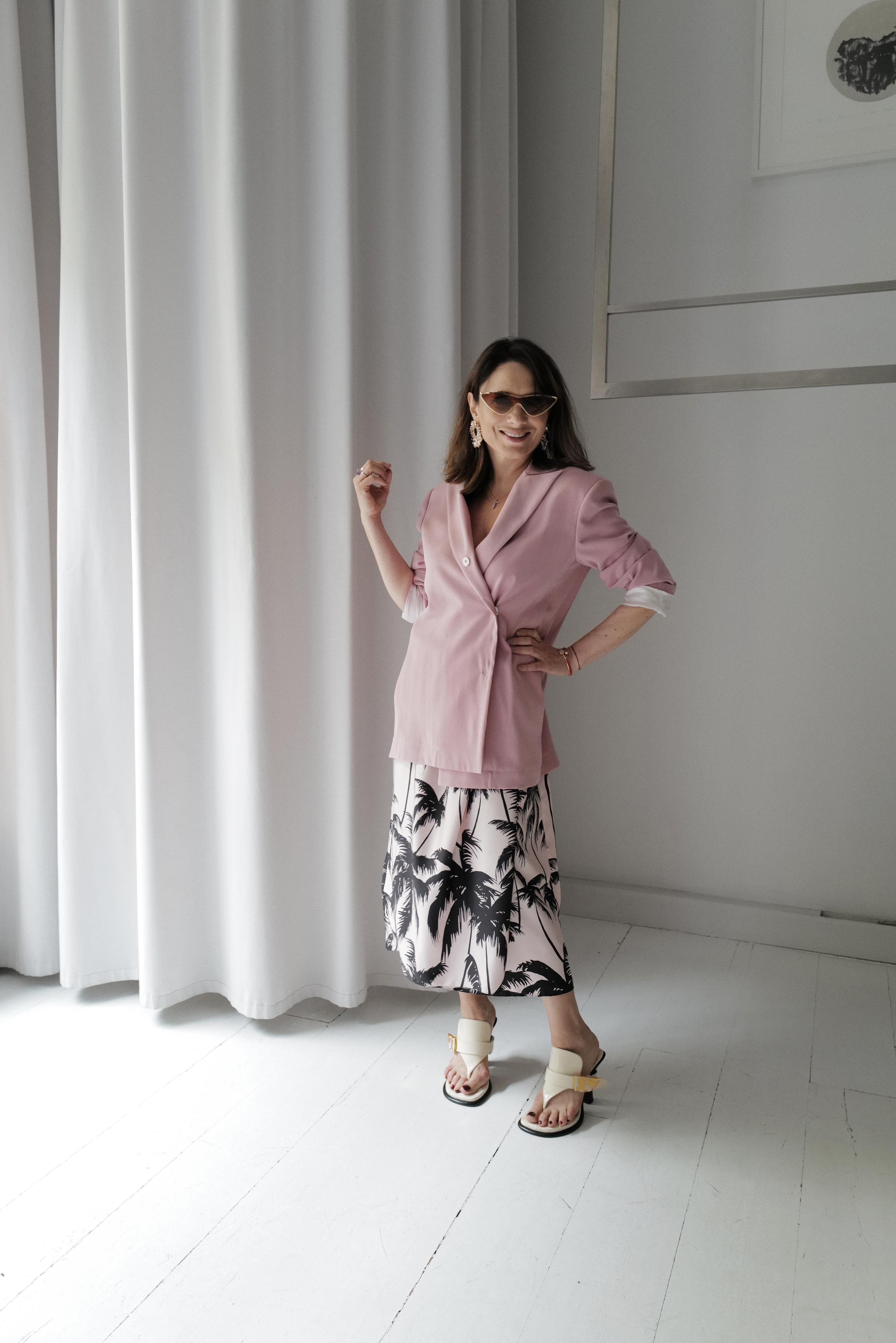Silk Wrap Skirt & Scarf-Style Top MIAMI