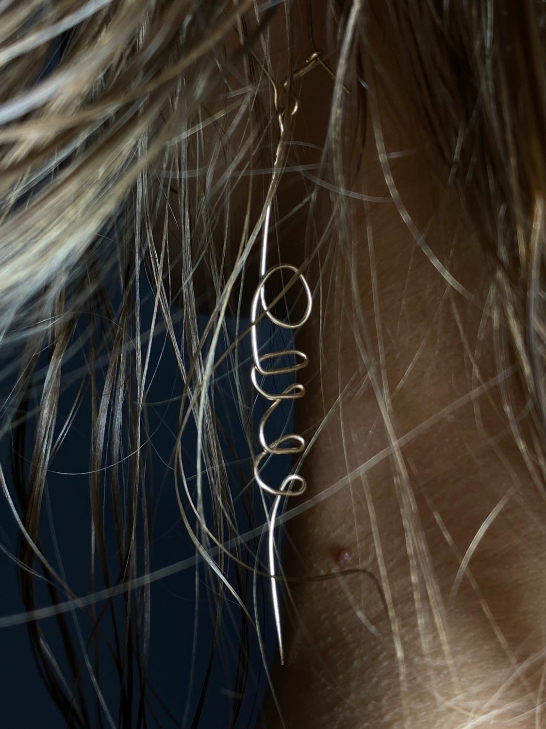 GOLD FILLED 14K MONO EARRING