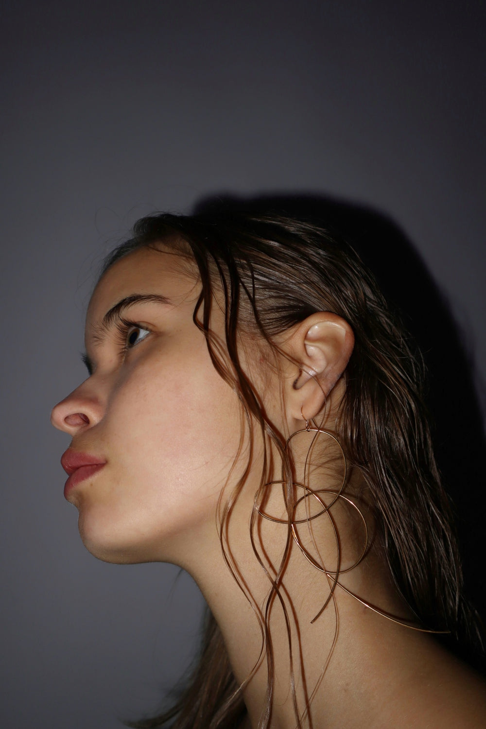GOLD FILLED 14K MONO EARRING