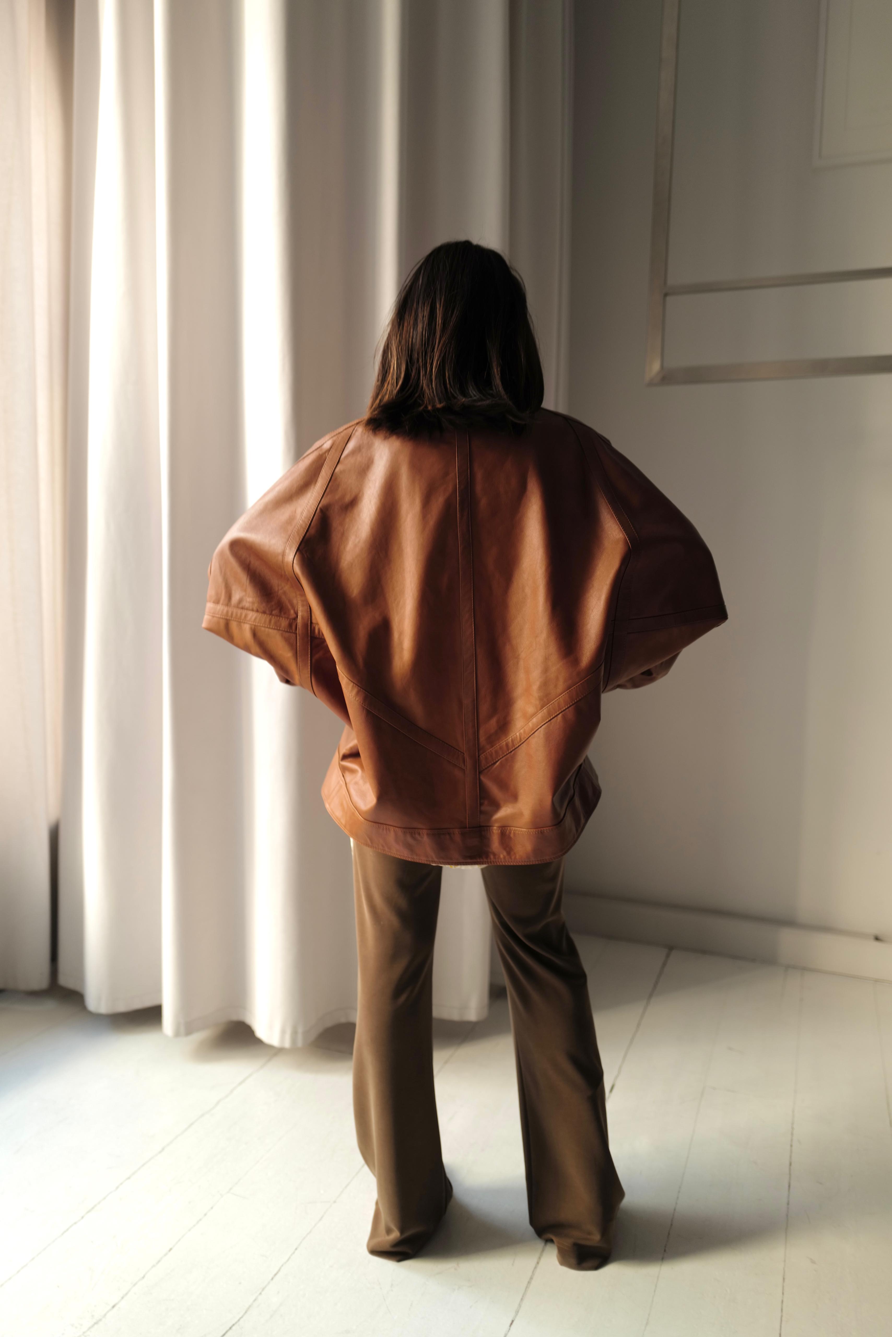 Leather Kimono Jacket SOBE