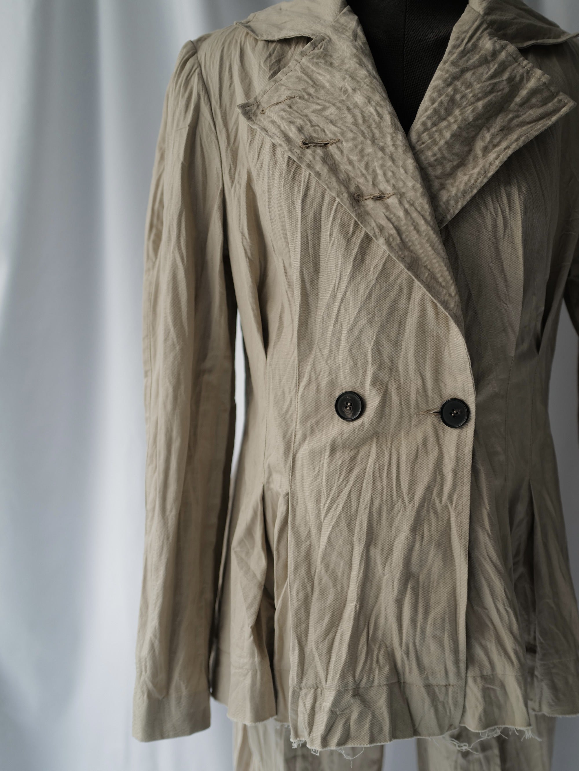 Linen/Cotton Crumpled Jacket NORA (Last item)
