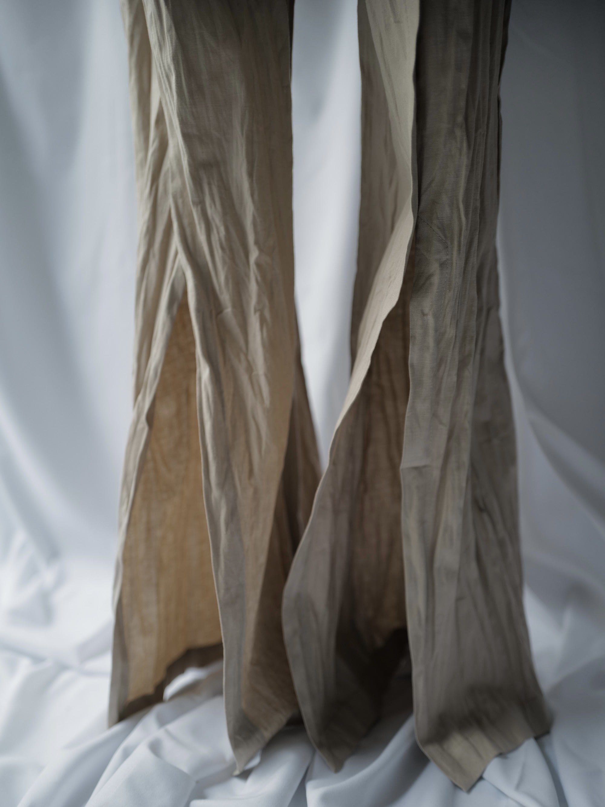 Cotton-Linen Crumpled Pants NORI SS25