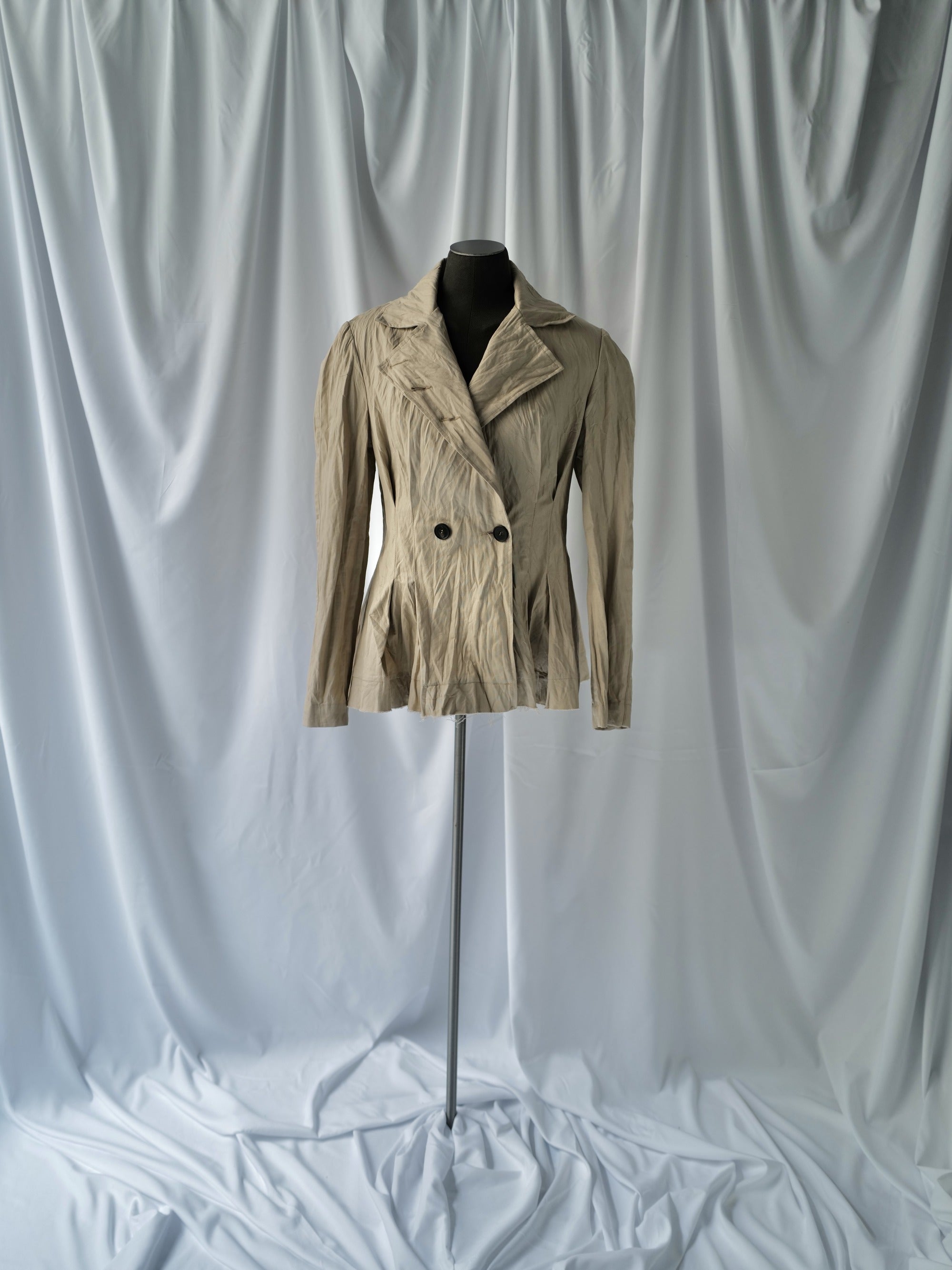Linen/Cotton Crumpled Jacket NORA (Last item)