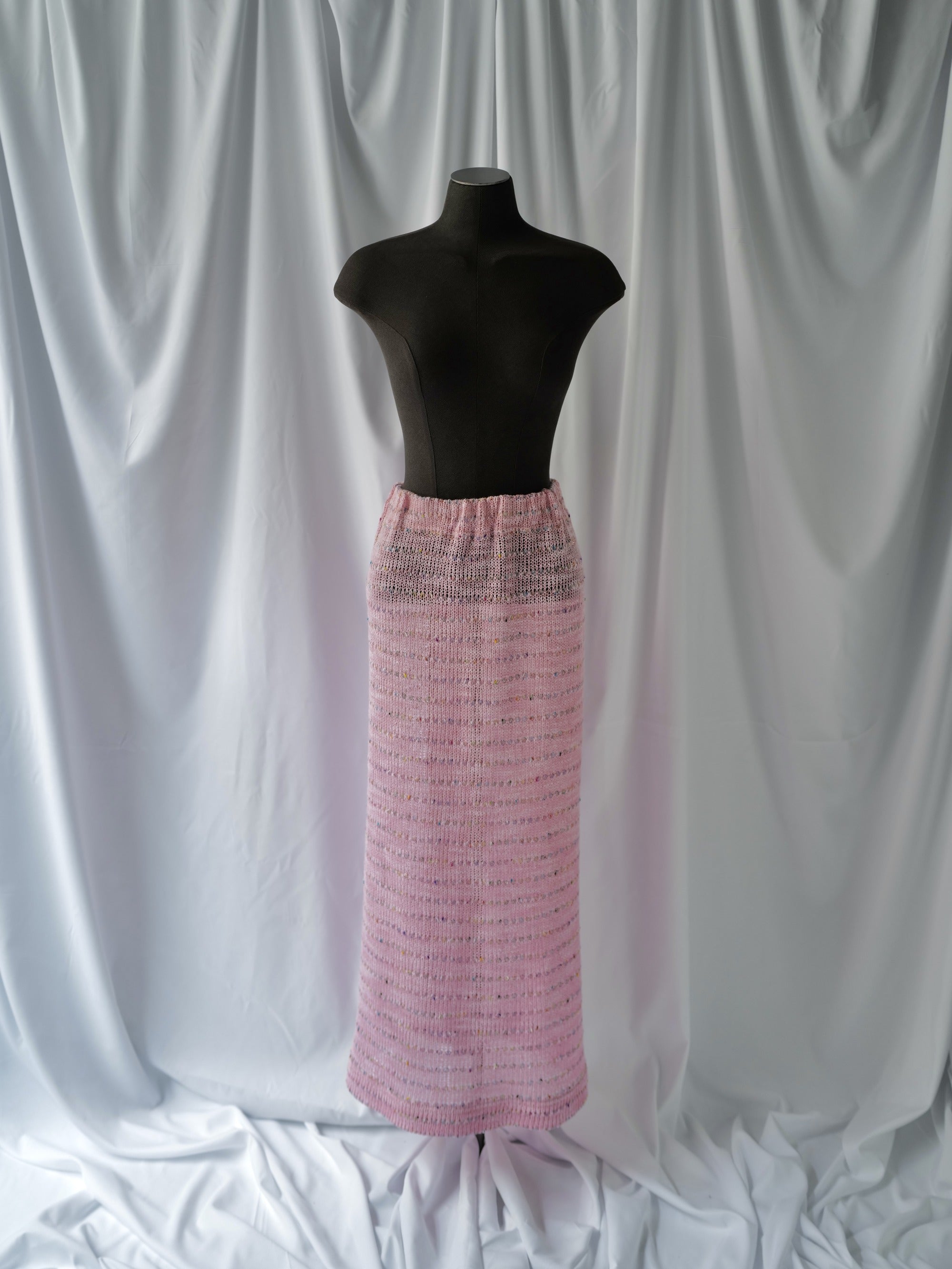 Cotton/Viscose Knitted Midi Skirt SS25