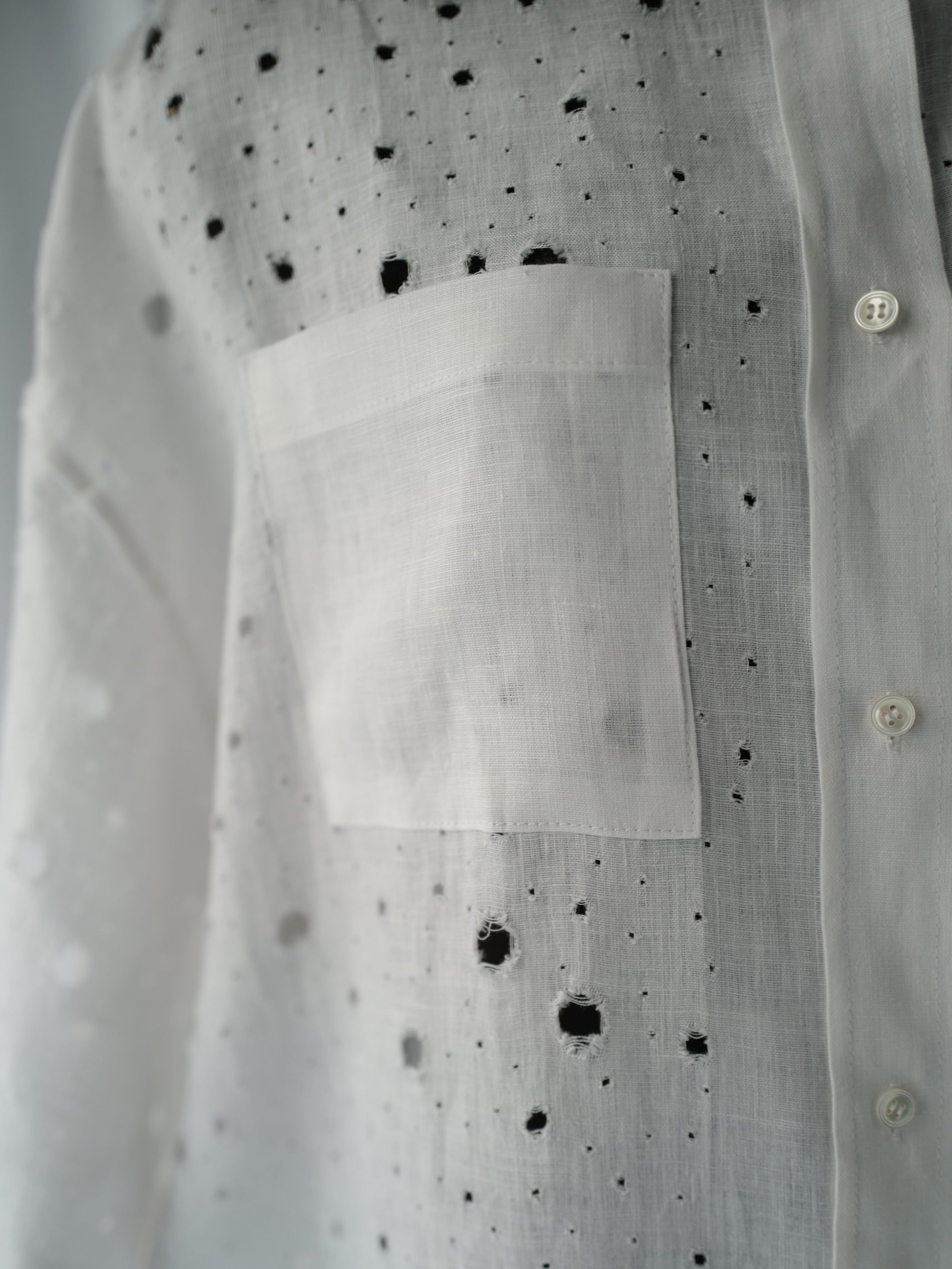 Linen Oversized Shirt THE HOLES SS25