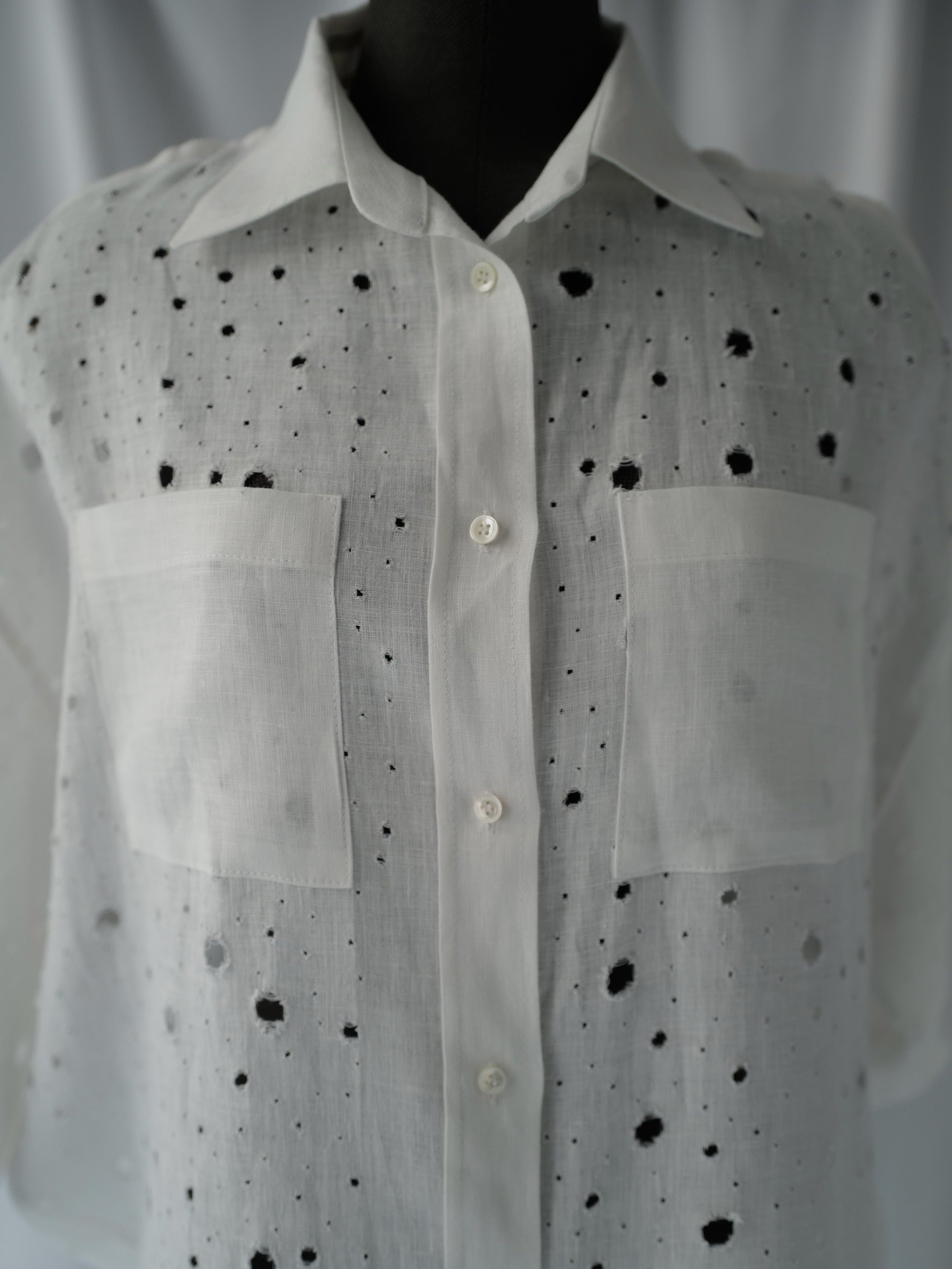 Linen Oversized Shirt THE HOLES SS25