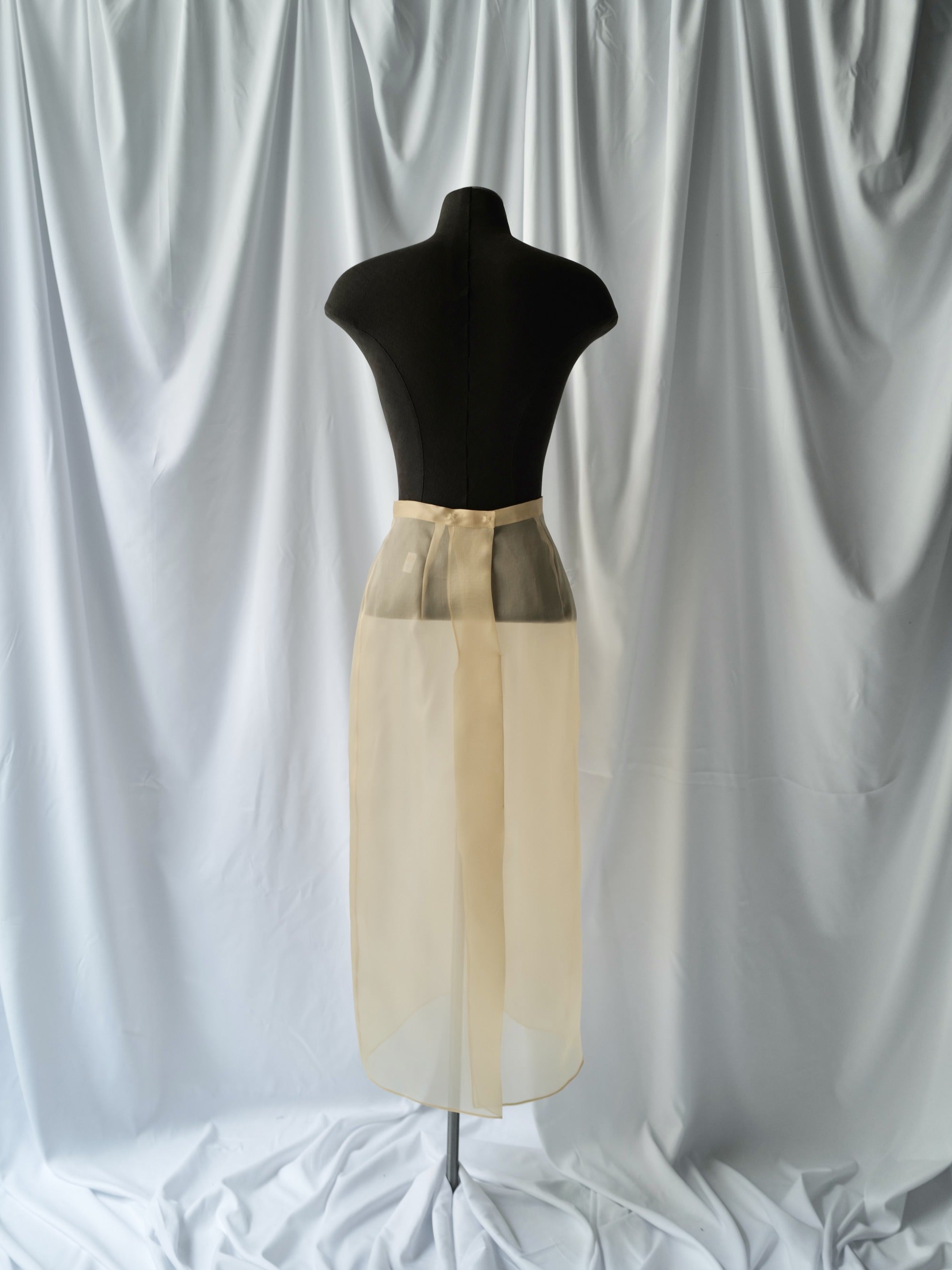 Silk Organza Midi Skirt SS25