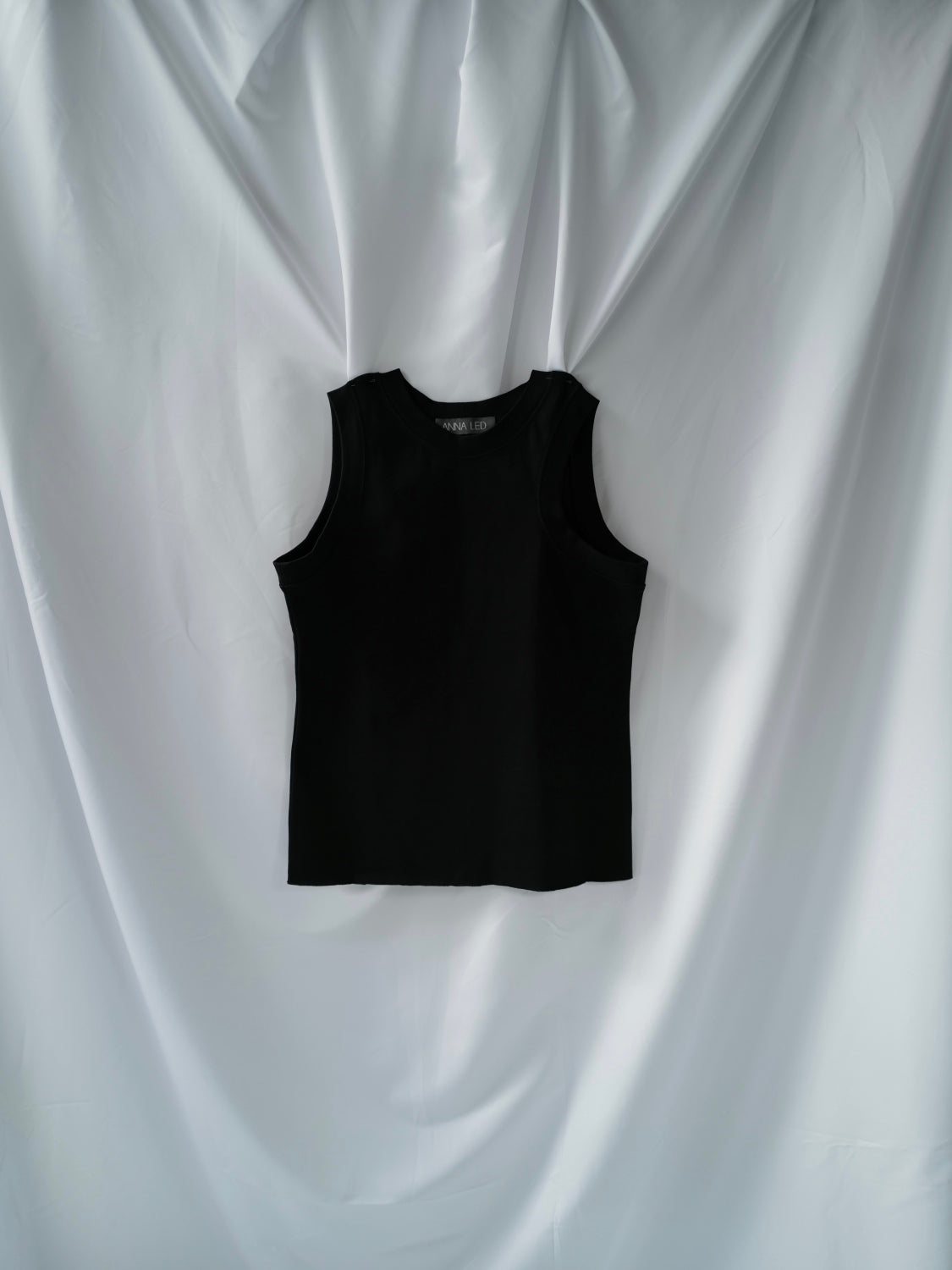 Black Organic Cotton Tank Top SS25