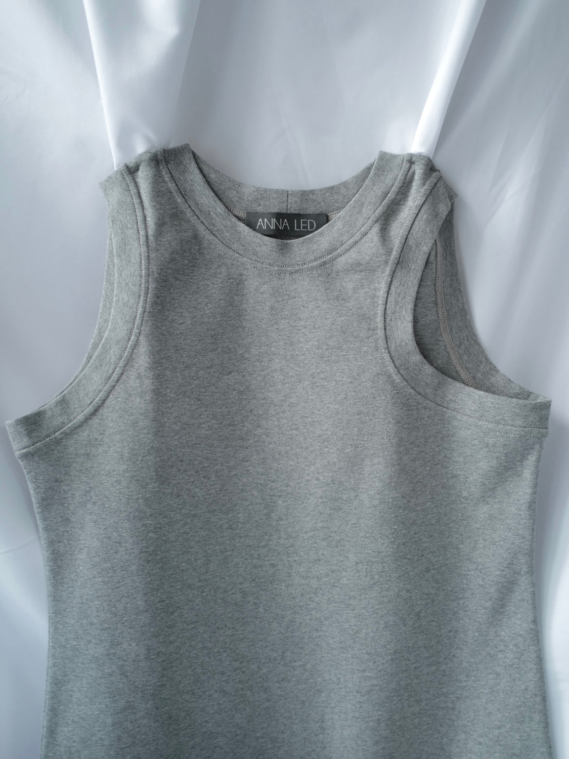 Grey Organic Cotton Tank Top SS25