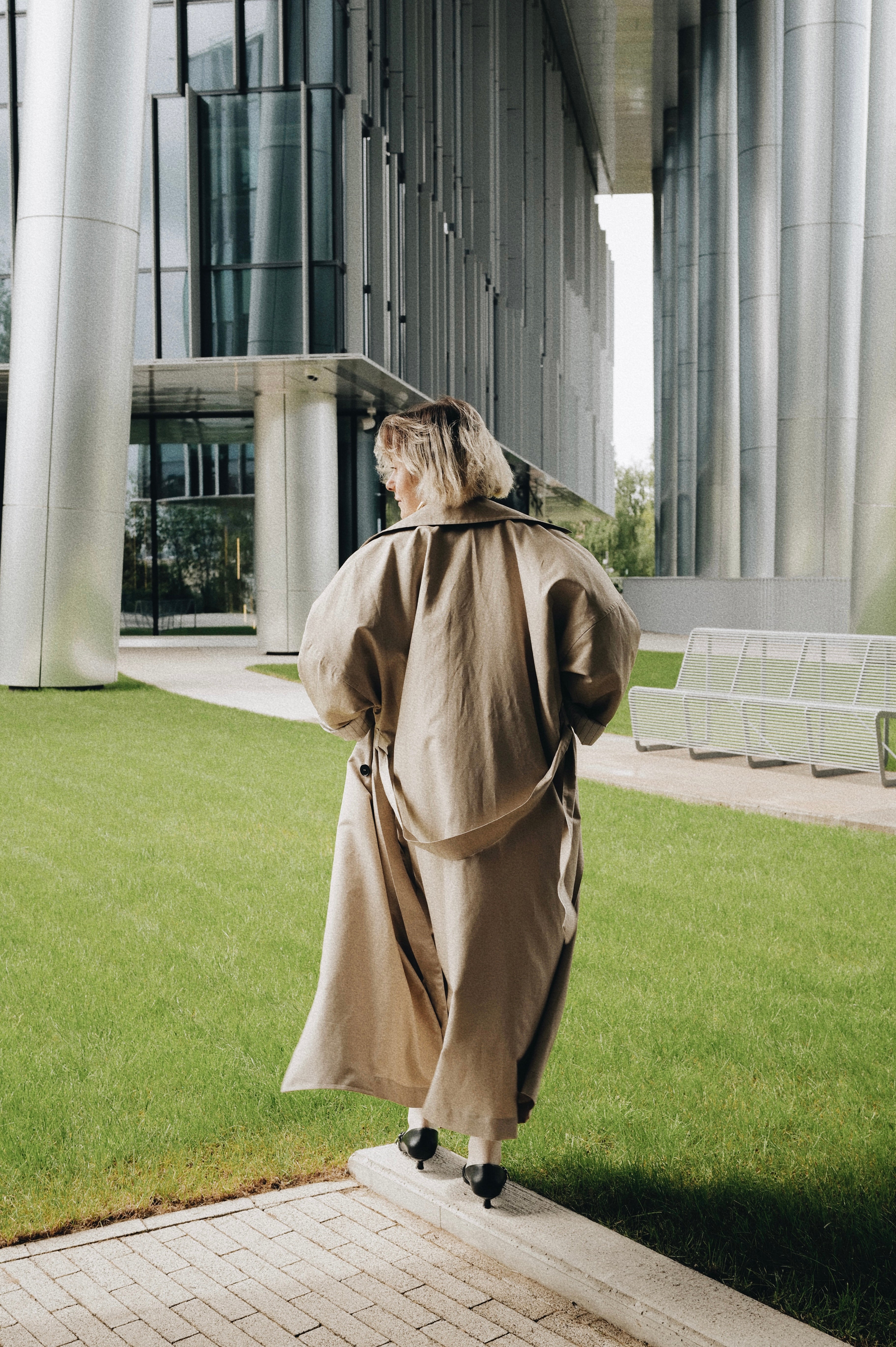 Double -Breasted Belted Trench Coat AGATA (Back to stock)