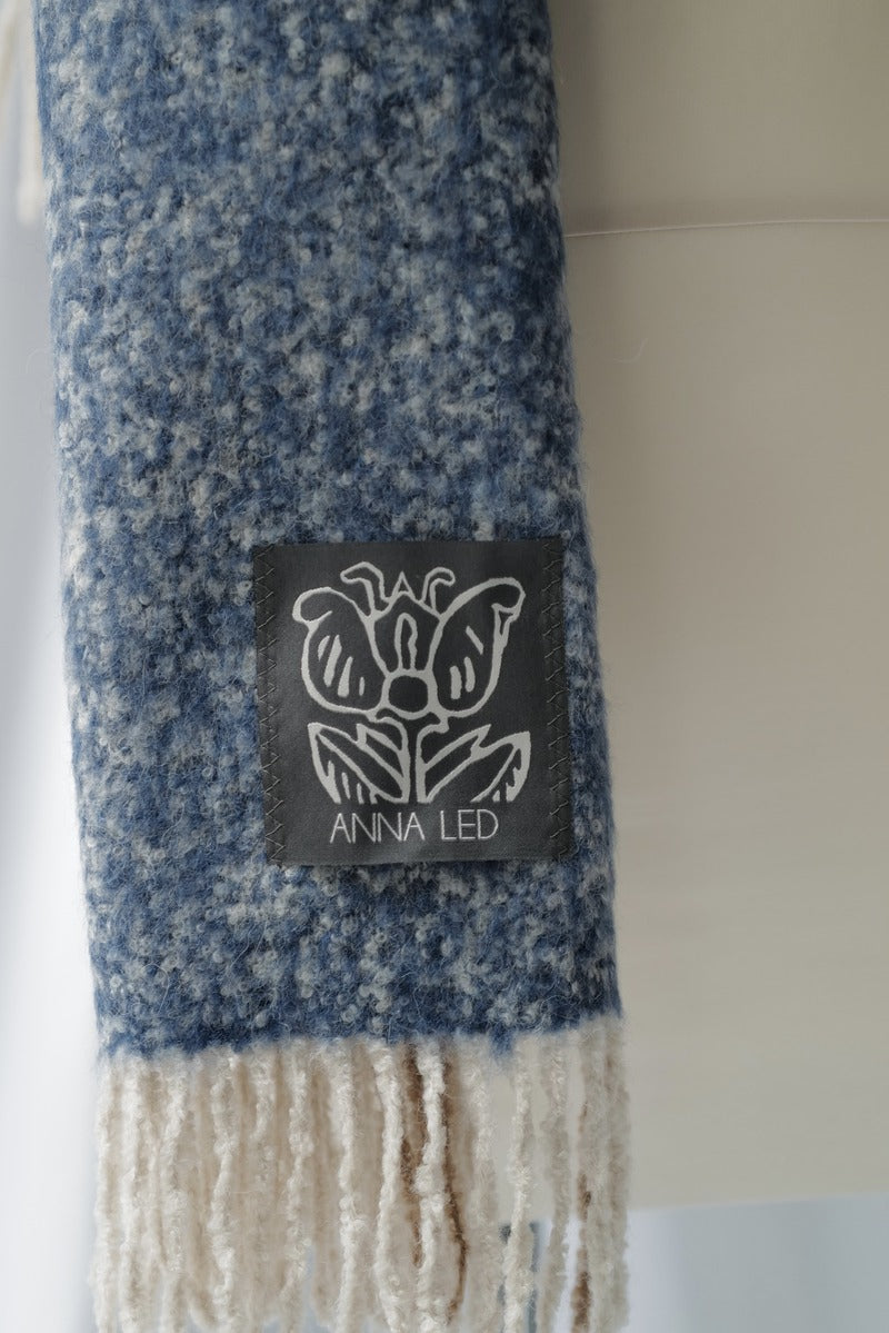 Alpaca Scarf Denim Col AW25