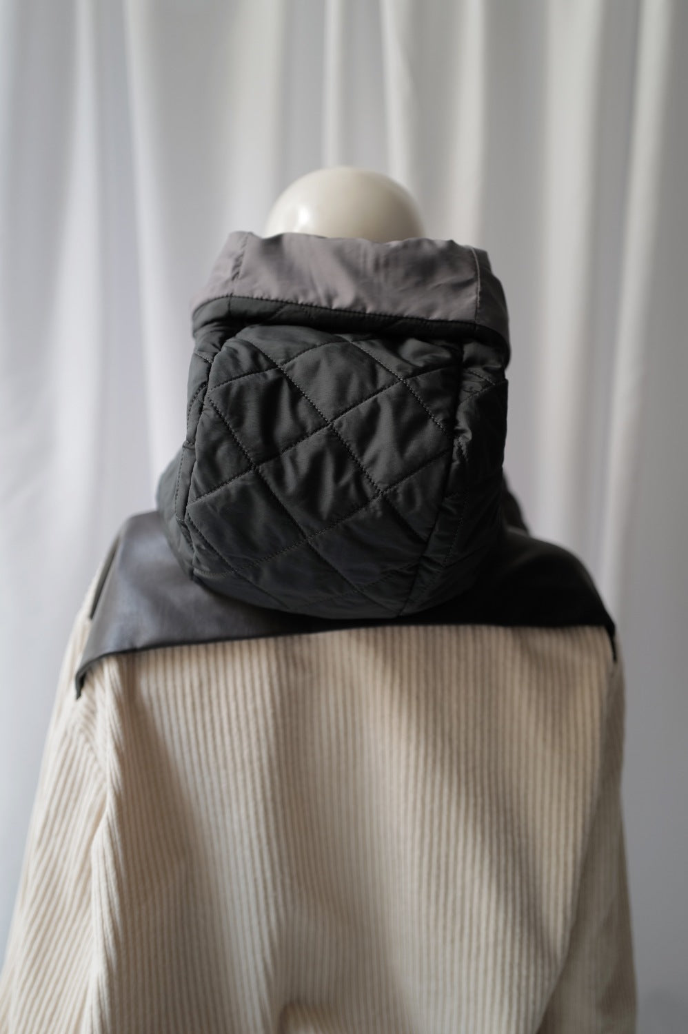 Quilted Hood With Wool Filling