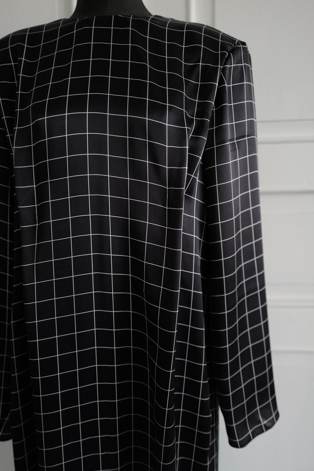 Maxi Silk Dress DALIDA in Graphite Grey