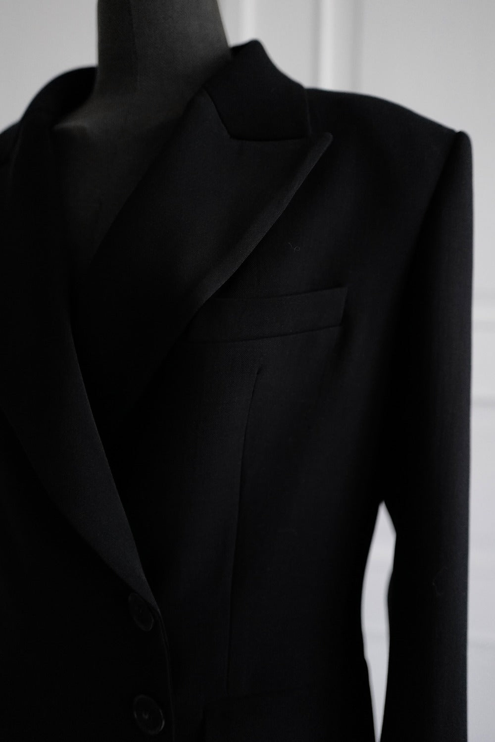 Wool Tailored Blazer with Atlas Lapel (Pre-order)