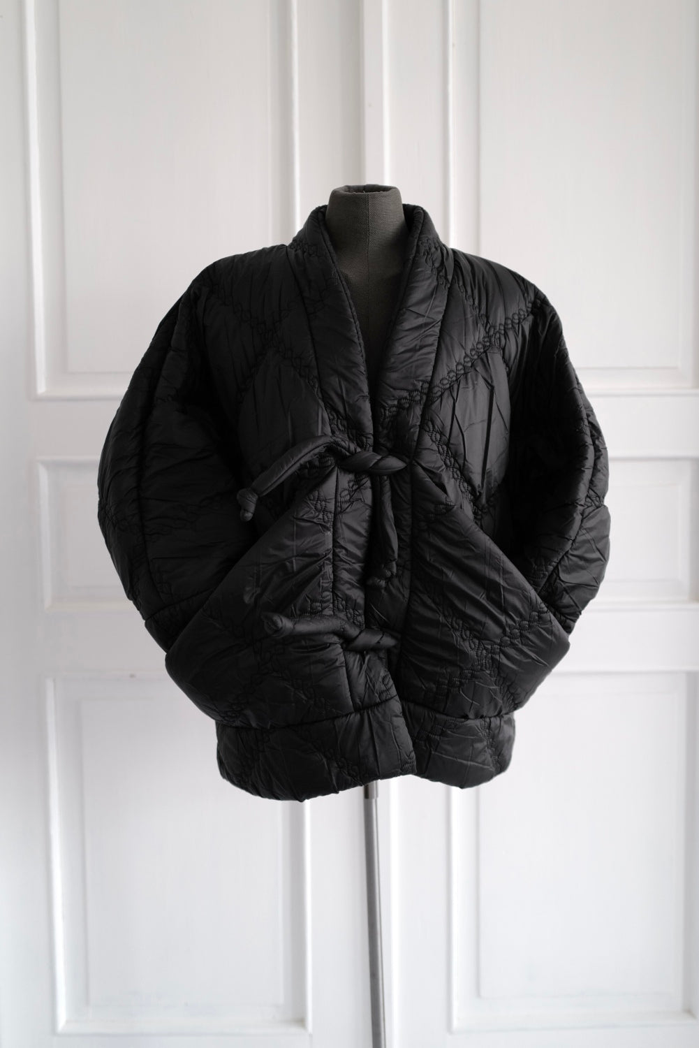 Quilted Kimono Jacket KYOTO With Large Pockets and Tie Closure Pre Fall 26