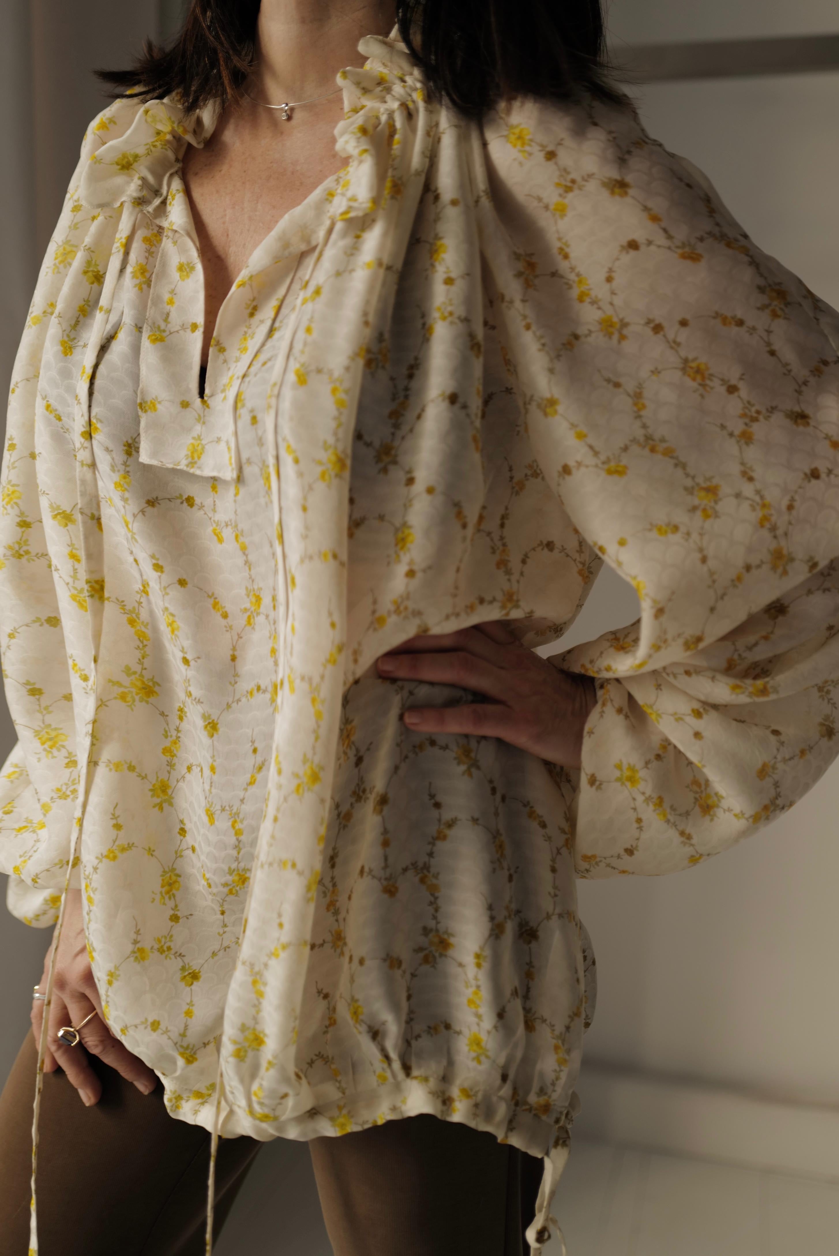 Floral Print Silk Blouse VALERY SS26( coming soon in different colors)