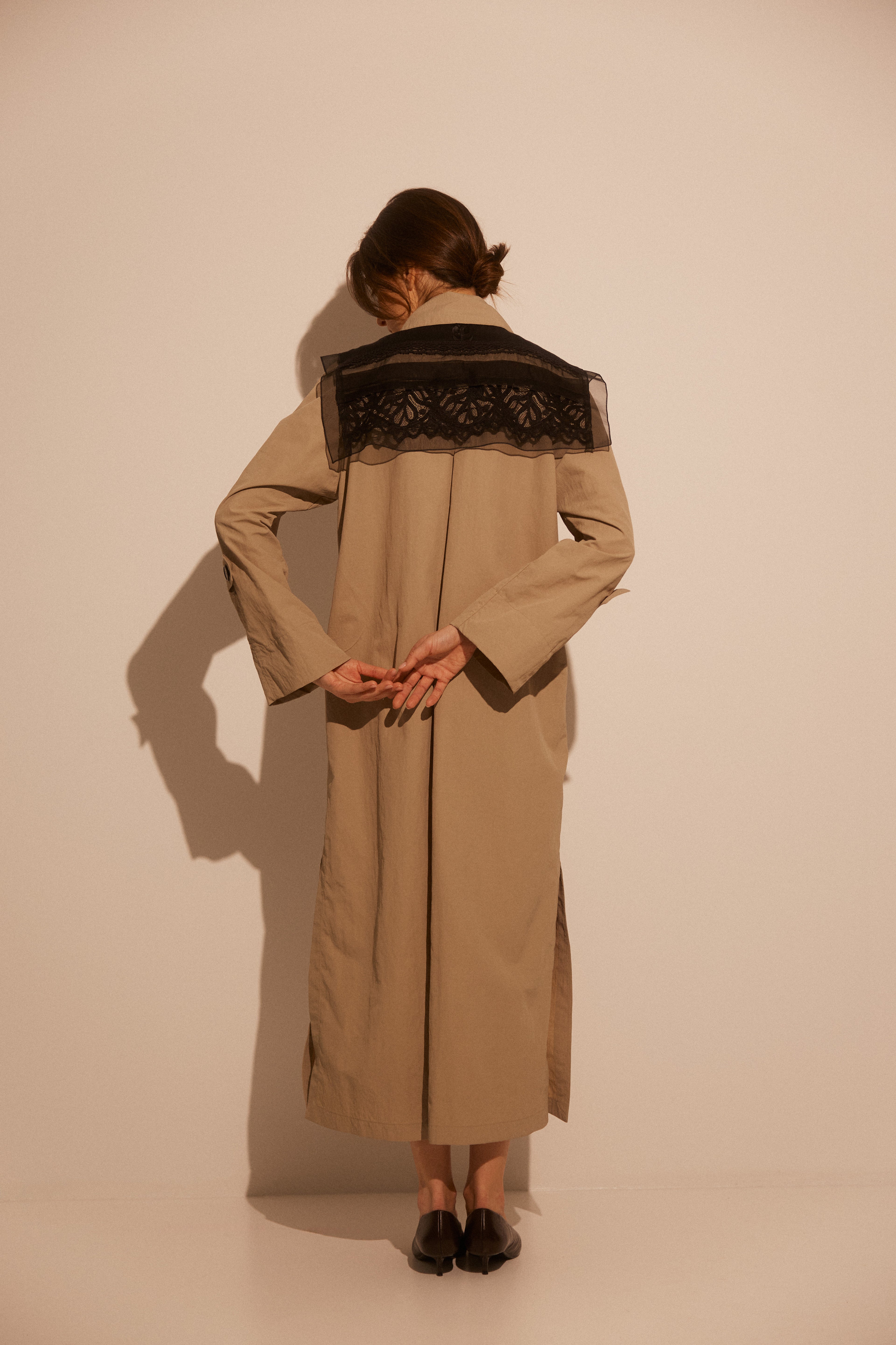 Hand Made Patchwork Collar SS26 In Black