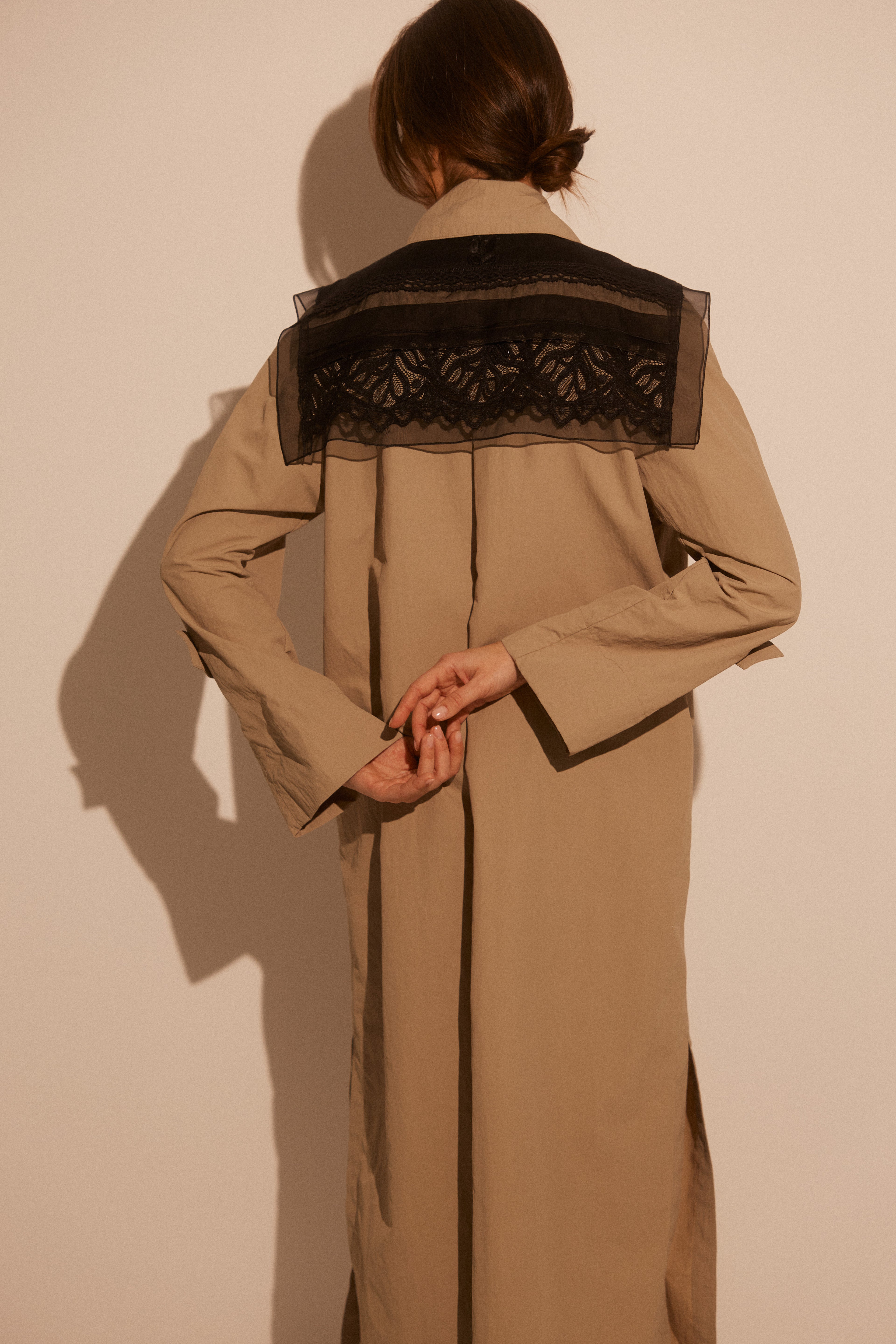 Hand Made Patchwork Collar SS26 In Black