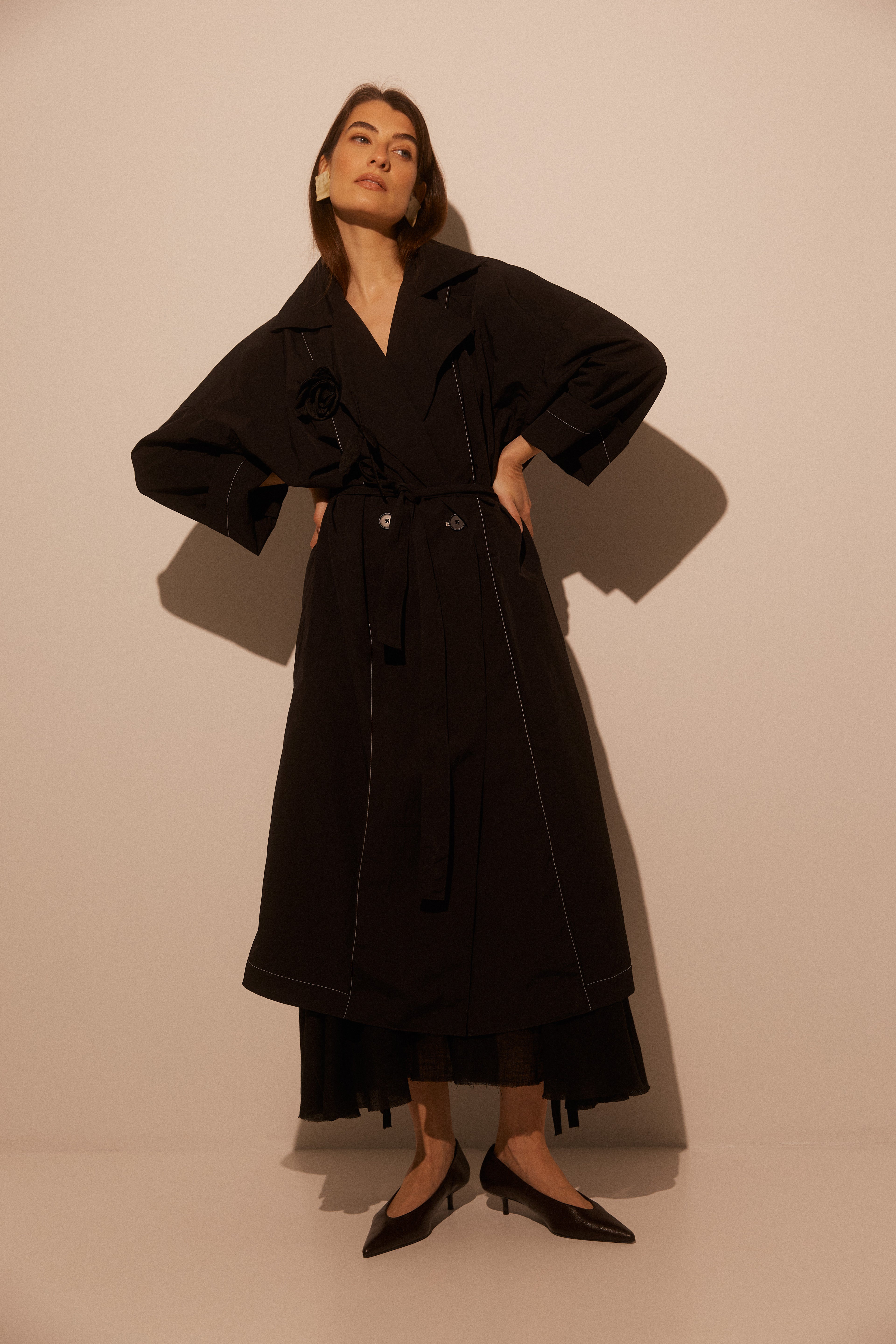 Raincoat with Rose SS26