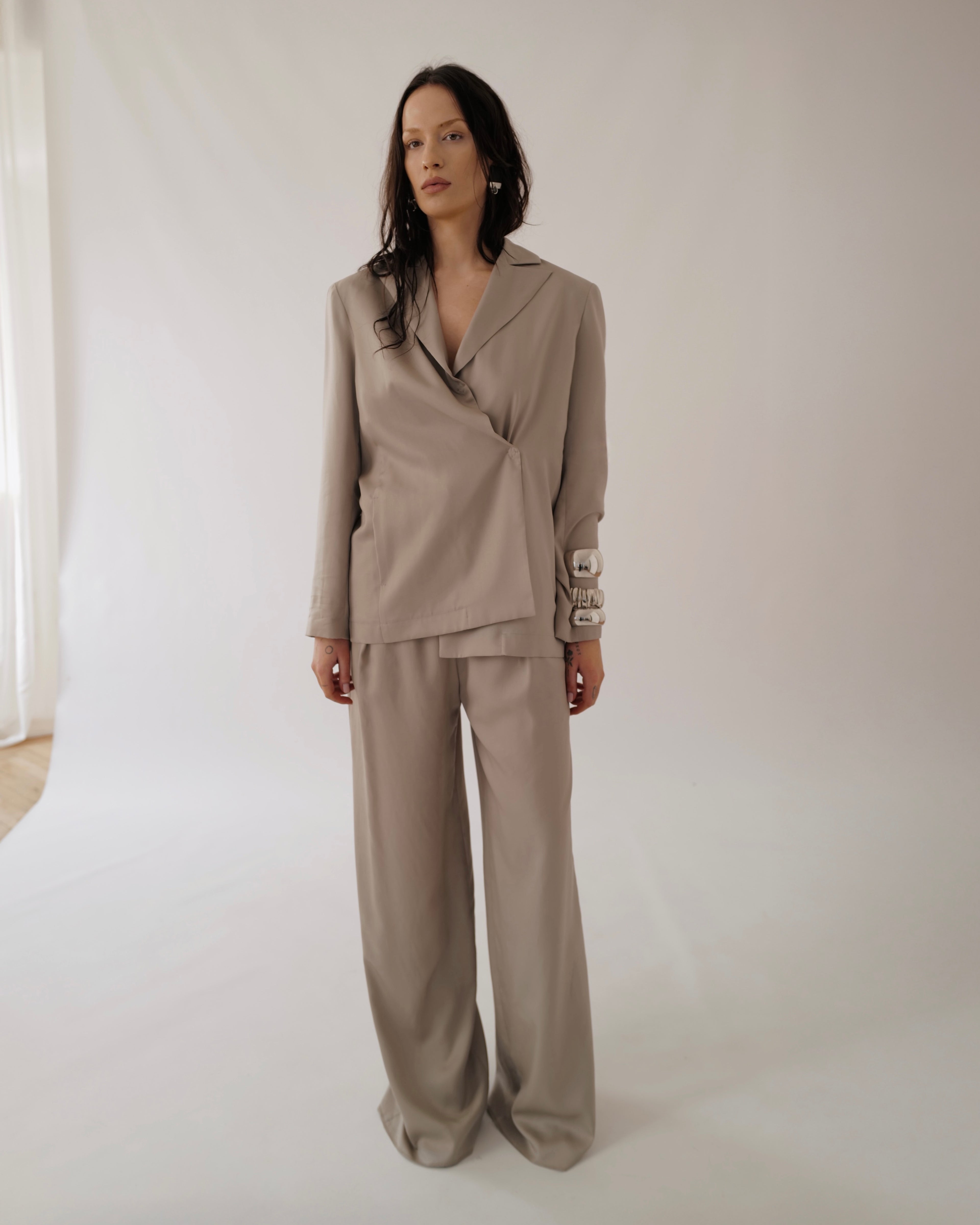 Wide Pull up Cupra Pants KIM SS25