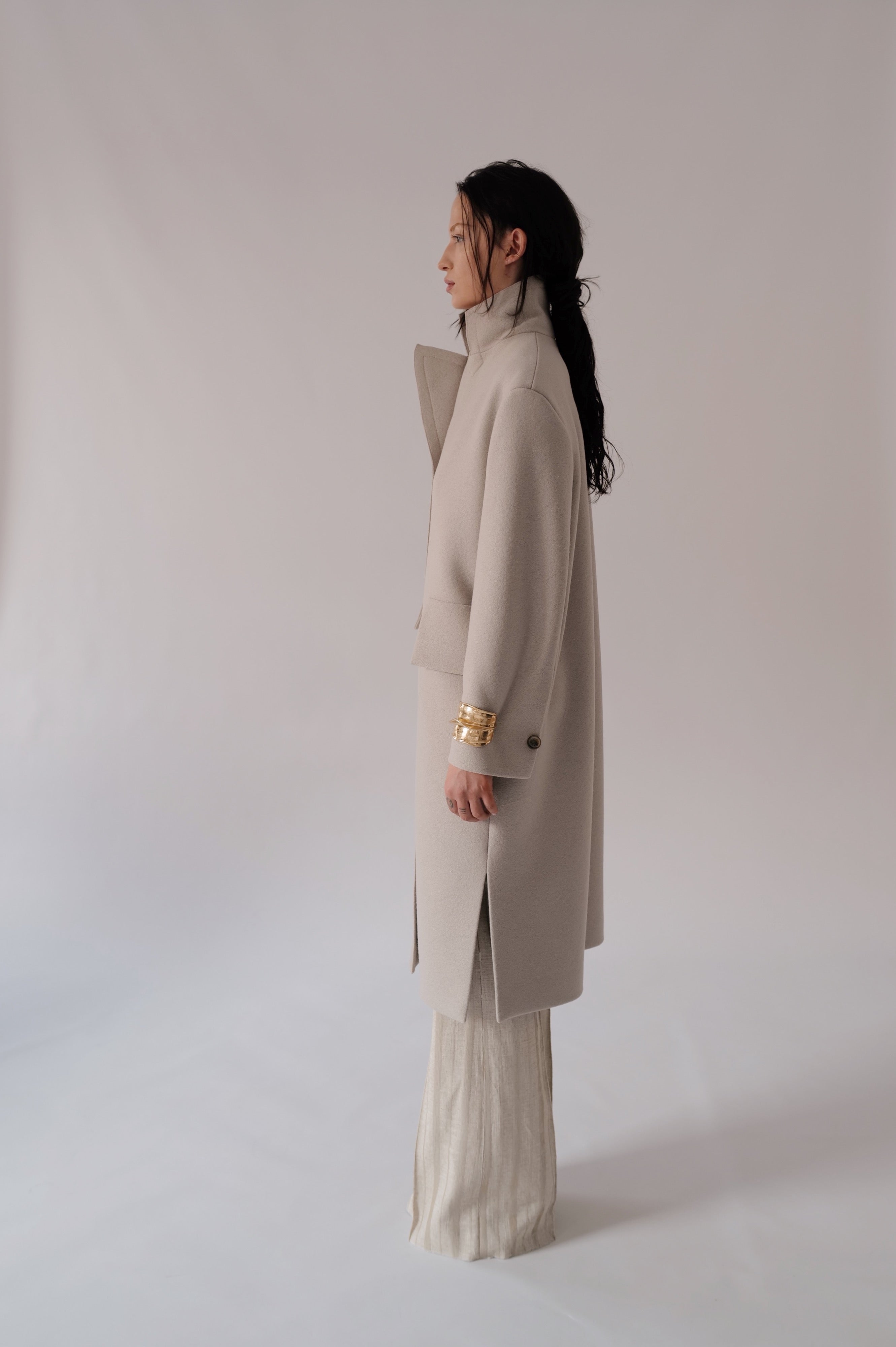Virgin Wool Felt Coat ROMA