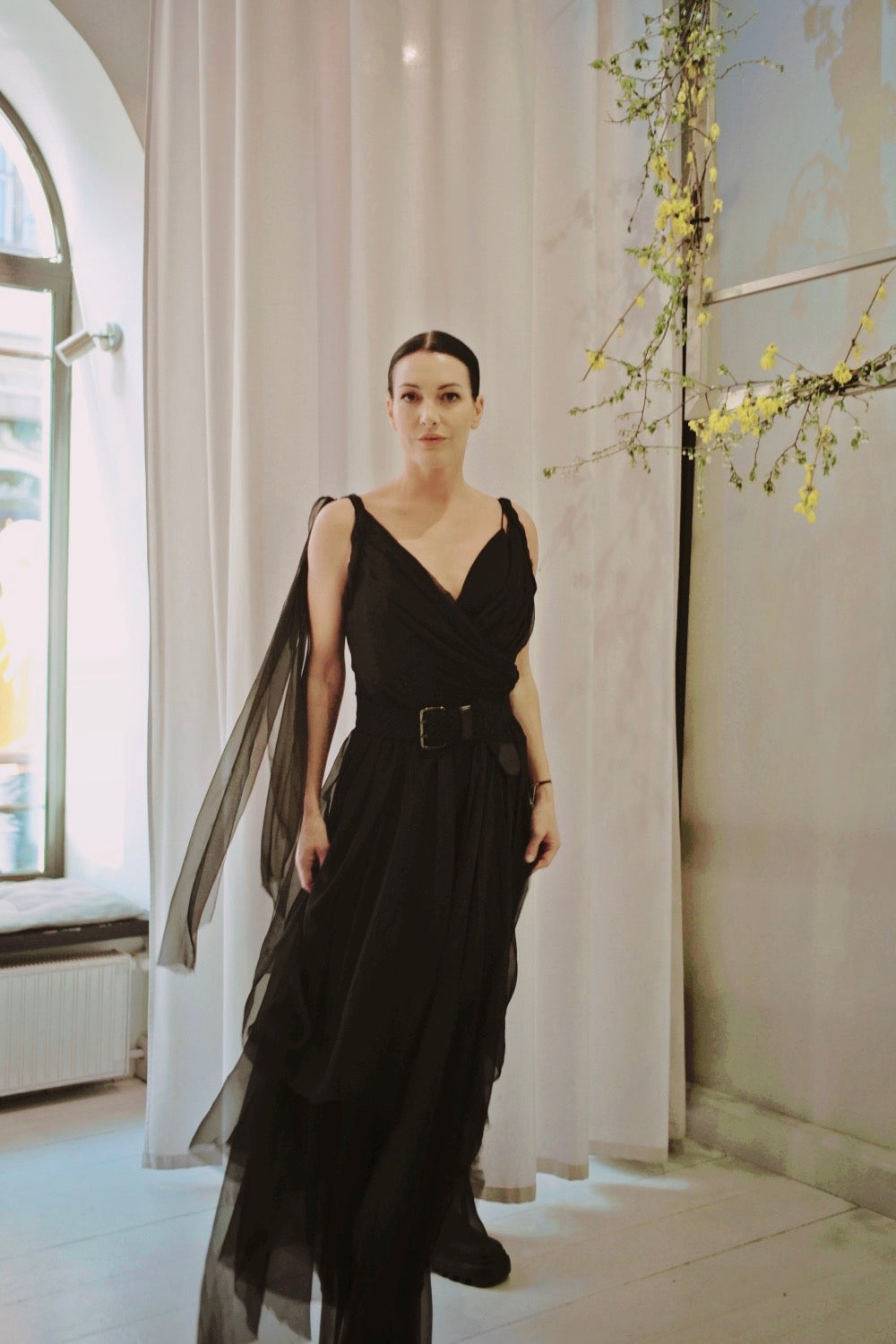 Silk Chiffon Dress IREN