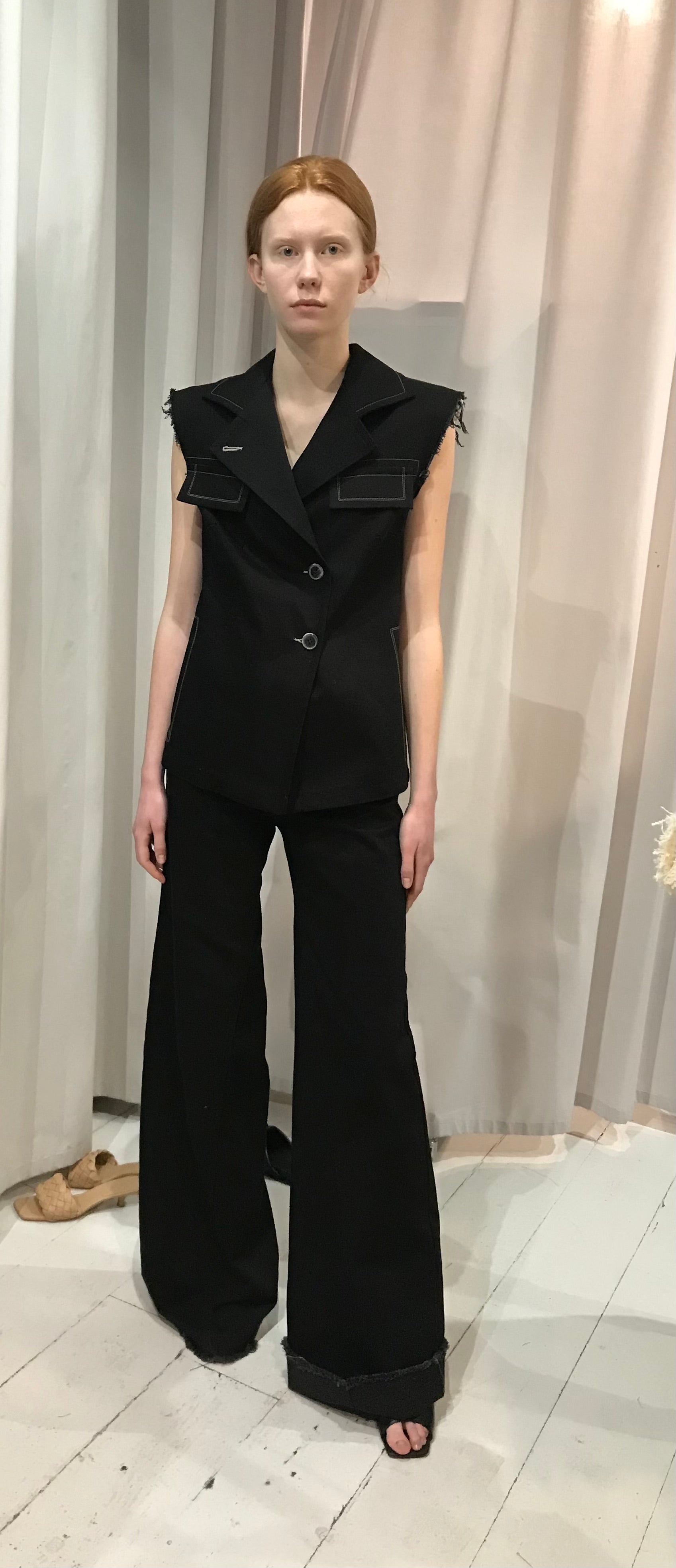 Palazzo Jeans Black Denim (pre-order )