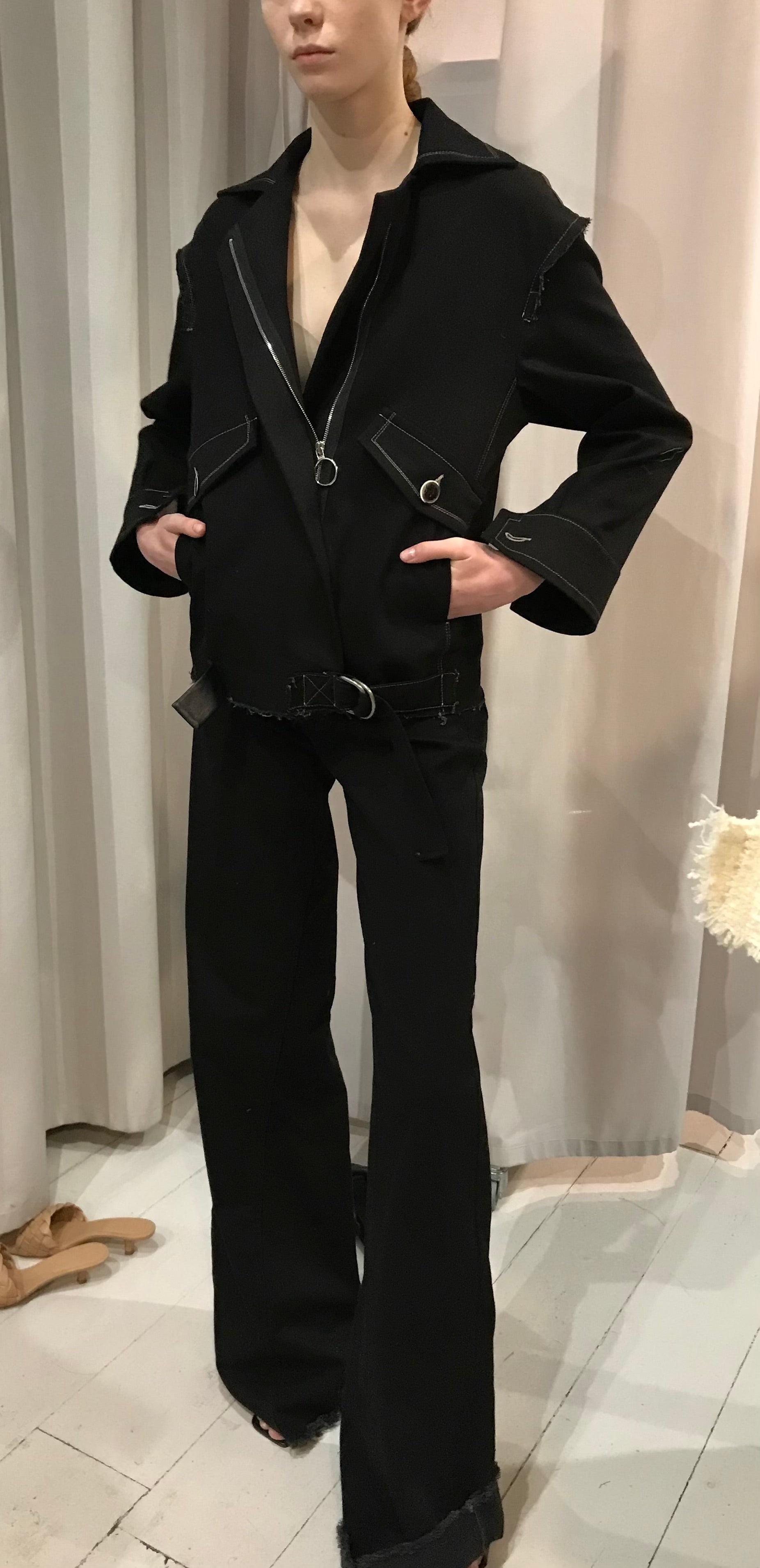 Palazzo Jeans Black Denim (pre-order )