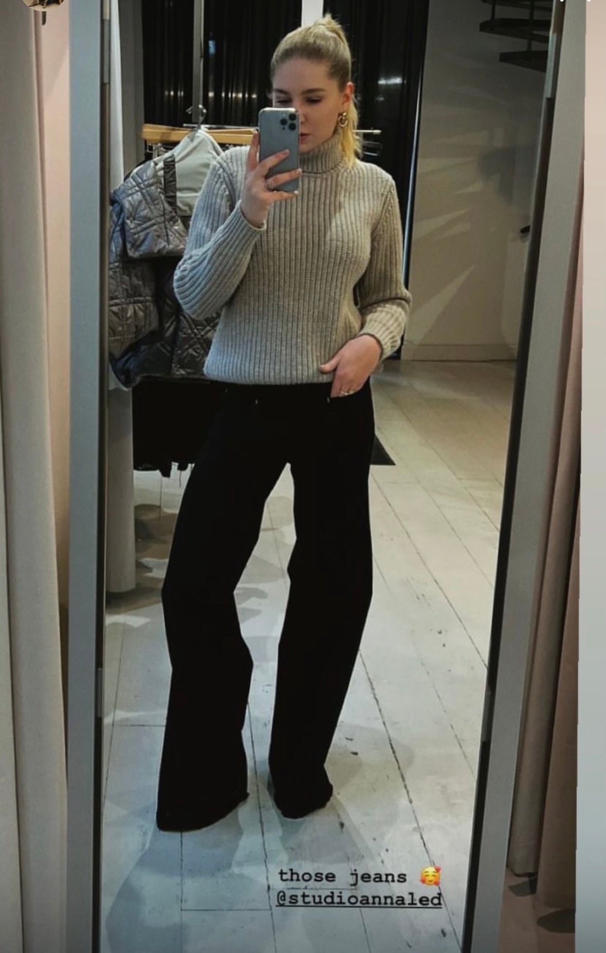 Palazzo Jeans Black Denim (pre-order )