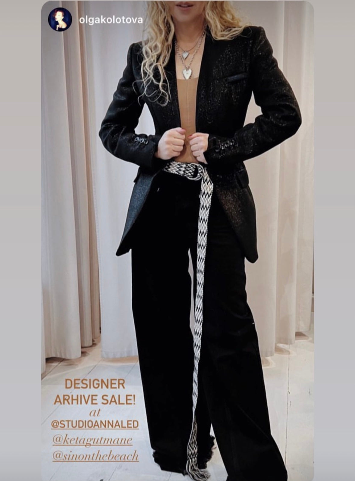 Palazzo Jeans Black Denim (pre-order )