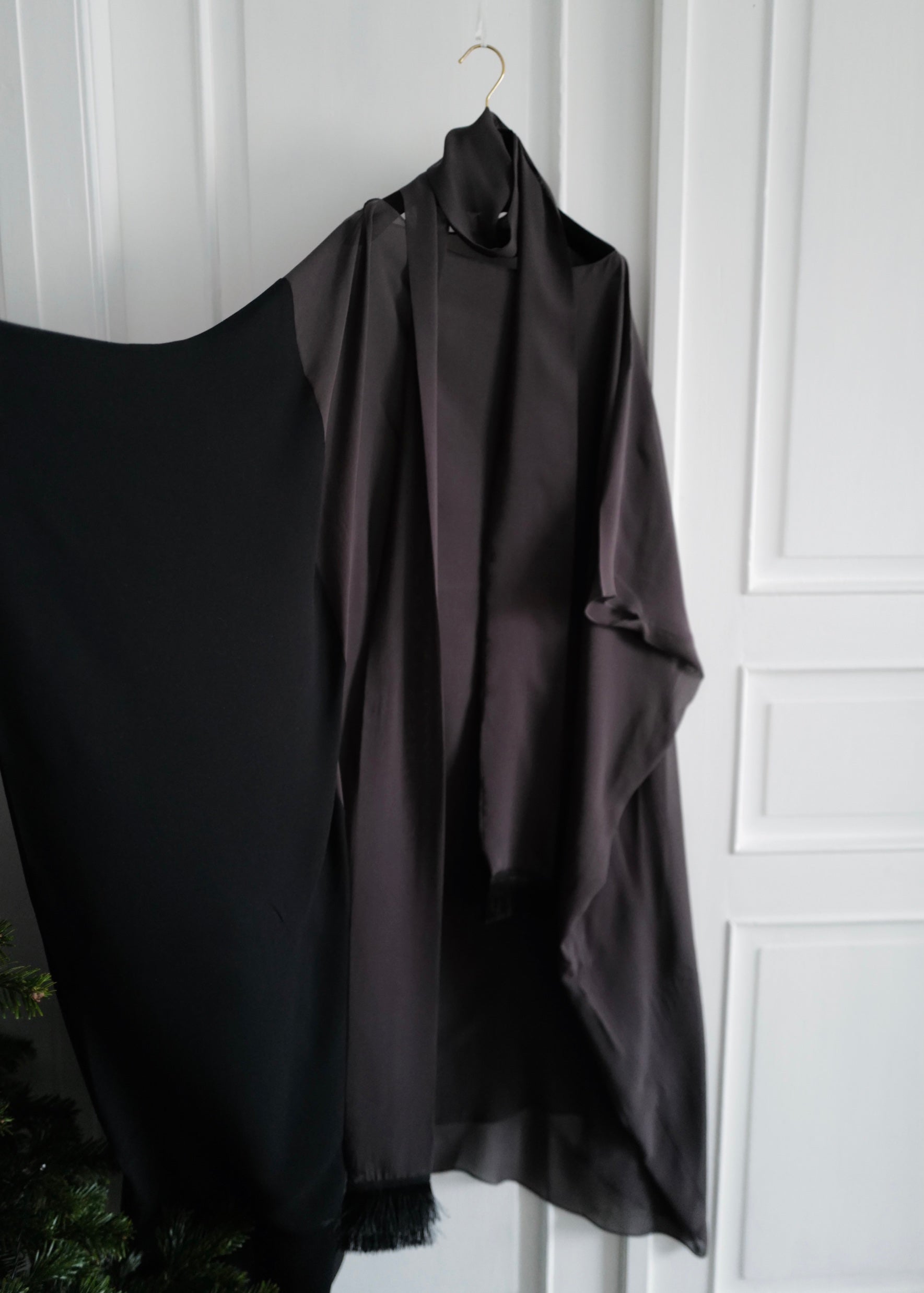 Silk Crepe Oversized Dress-Tunic