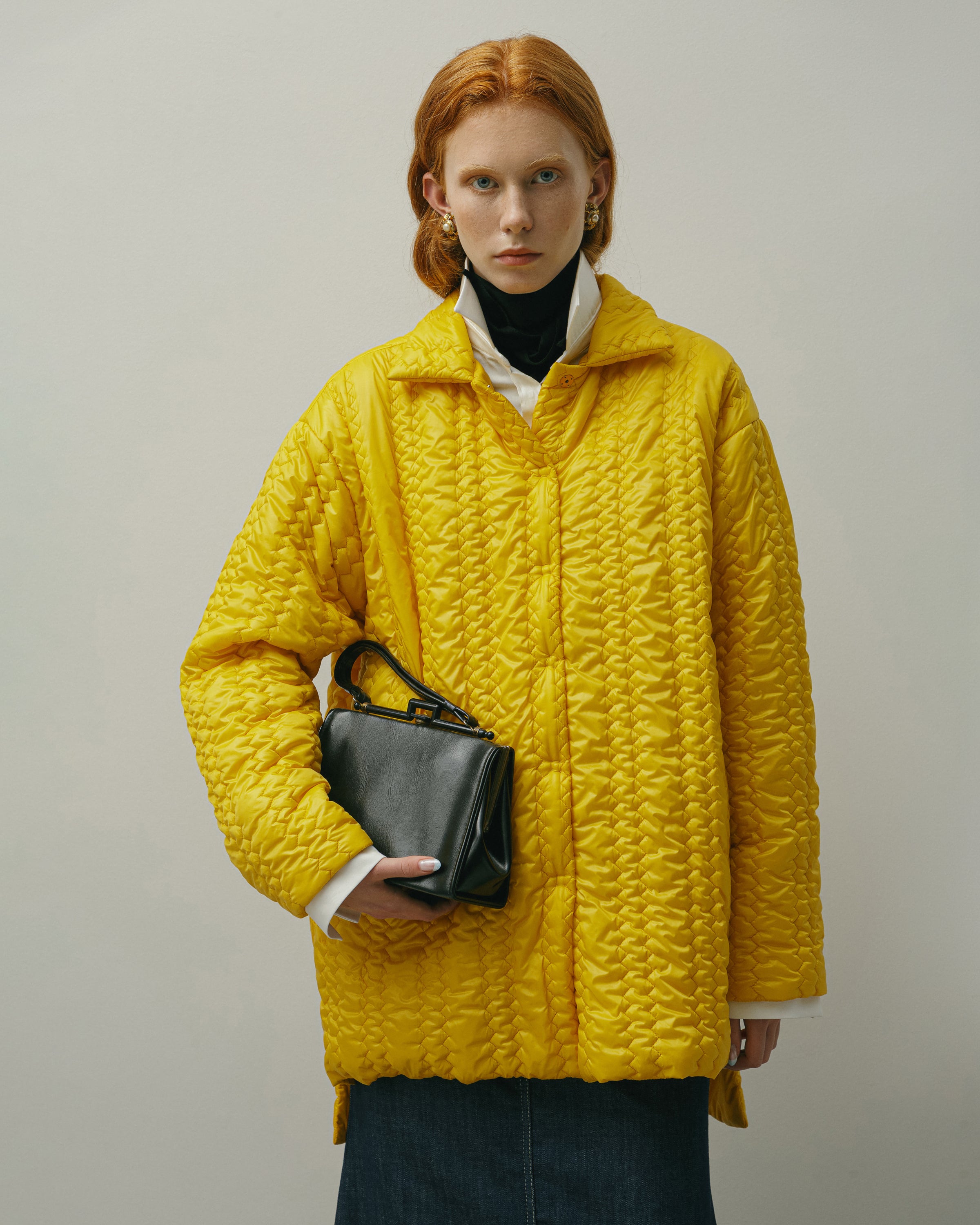 QUILTED YELLOW JACKET AW23/24