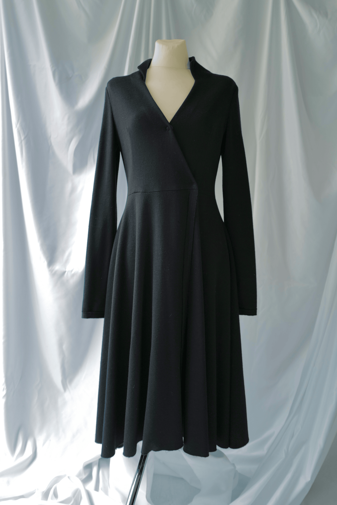 Wool Jersey Wrap Dress