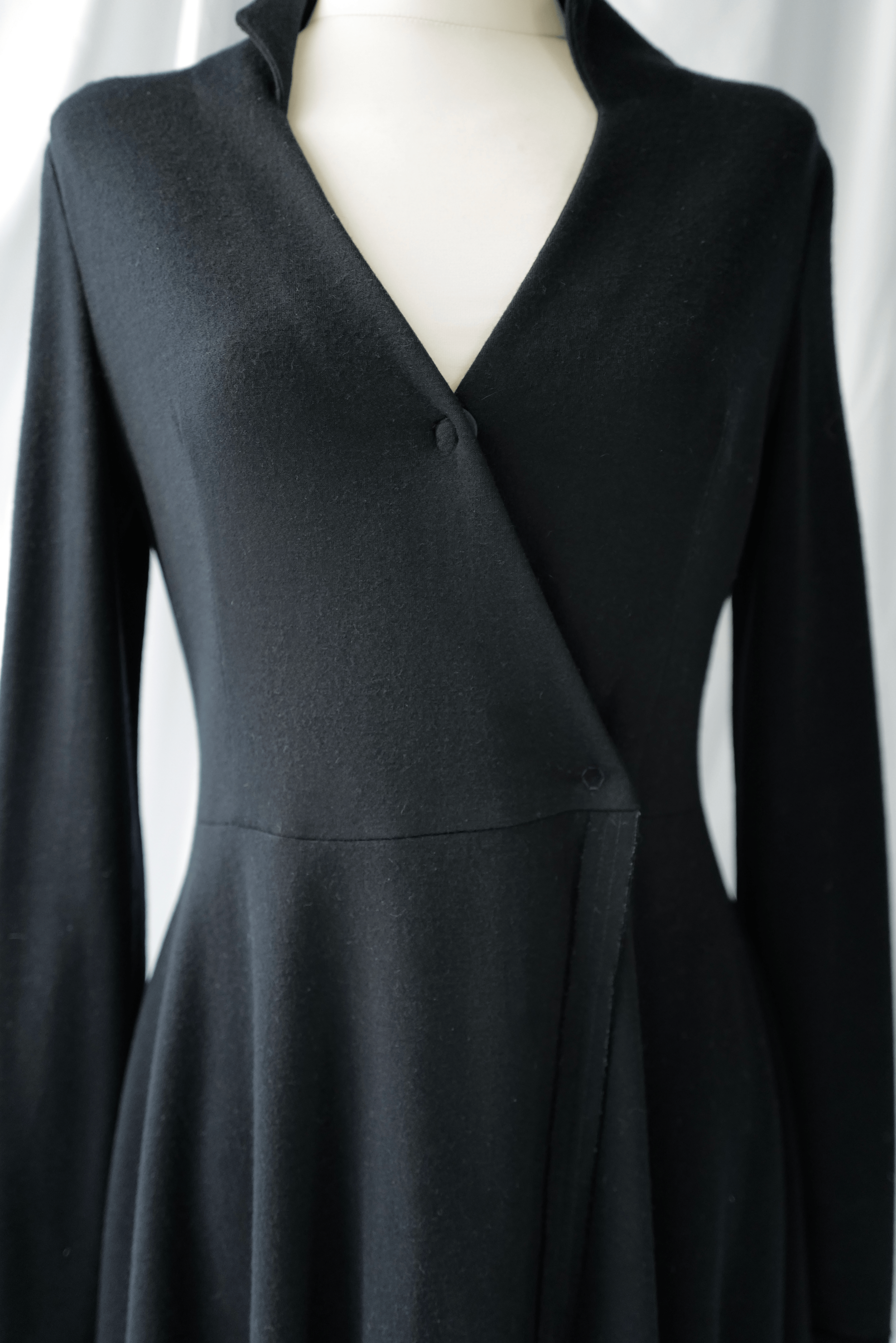 Wool Jersey Wrap Dress