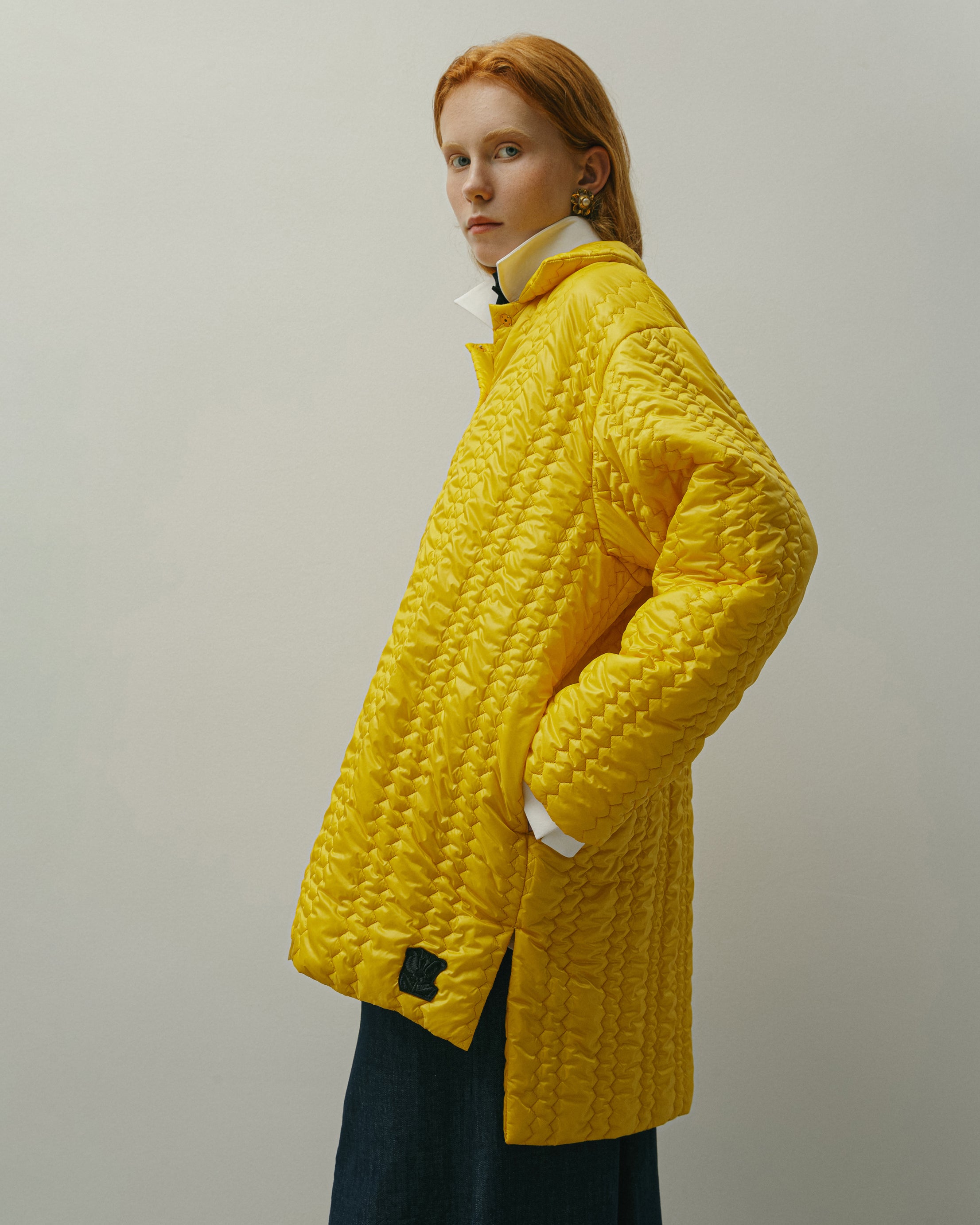 QUILTED YELLOW JACKET AW23/24