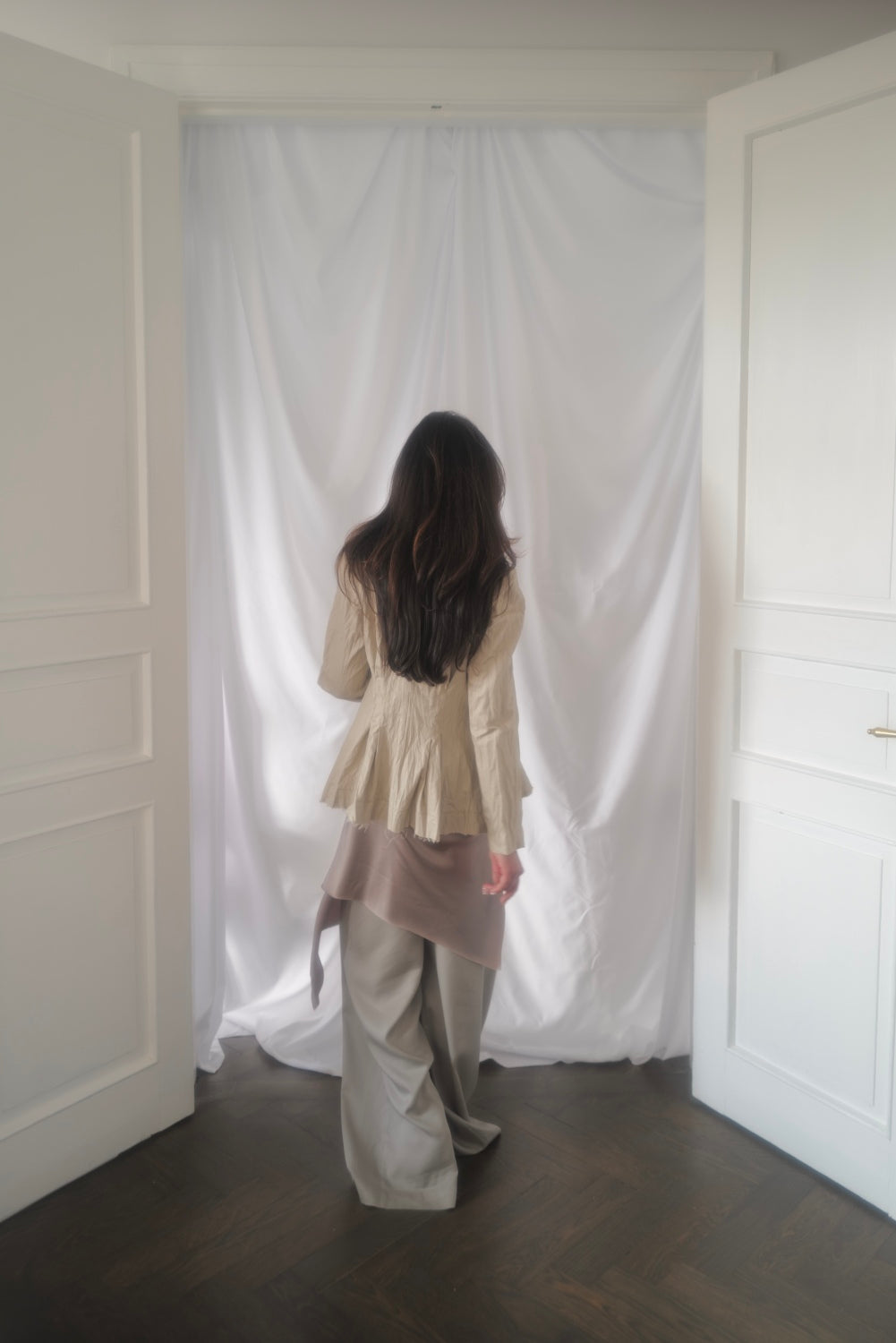 Wide Pull up Cupra Pants KIM SS25