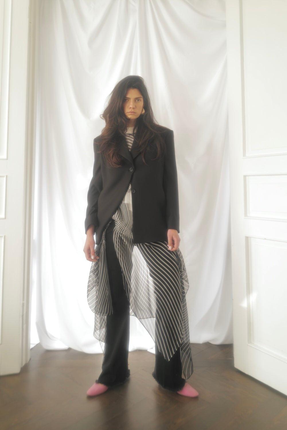 Silk Chiffon Dress WAVE SS25